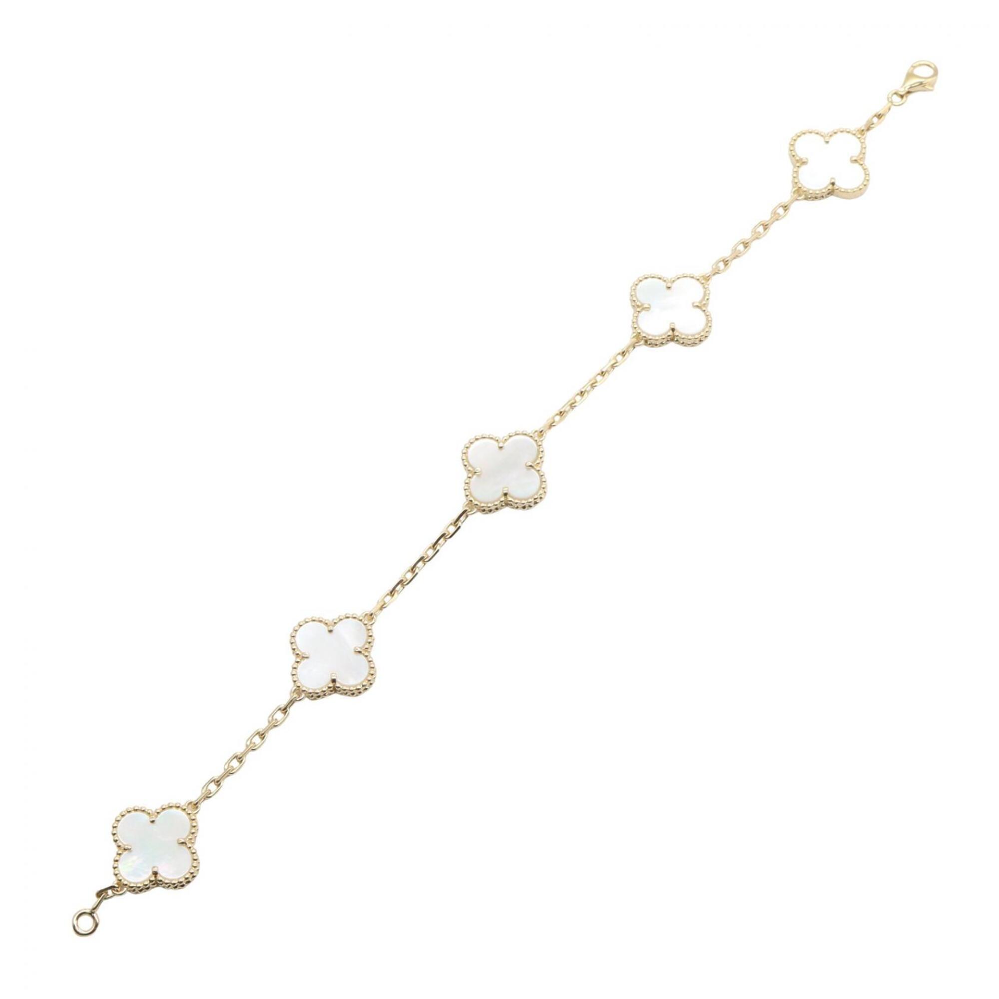 Van Cleef & Arpels Vintage Alhambra 5P Mother-of-Pearl Bracelet RN0001533