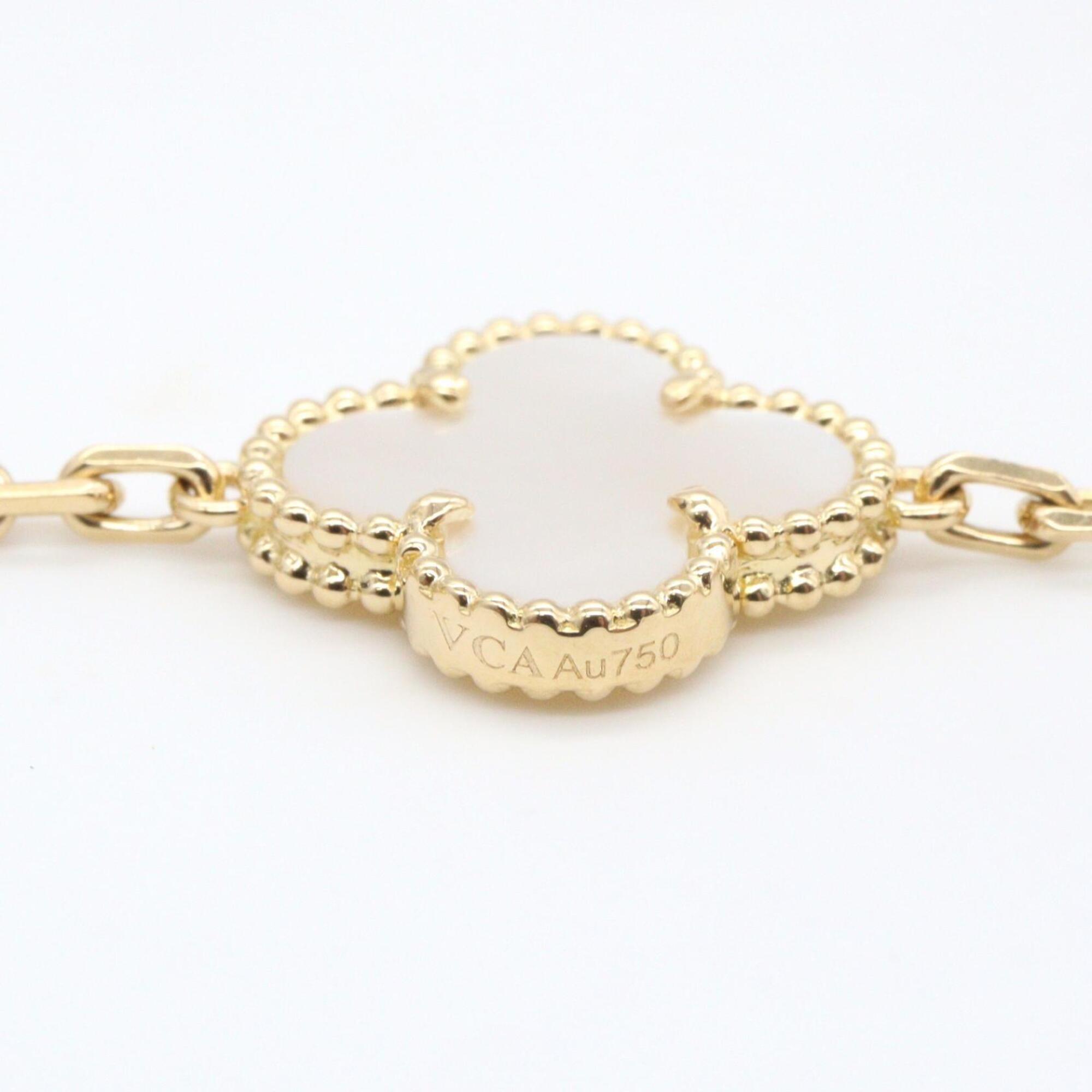 Van Cleef & Arpels Vintage Alhambra 5P Mother-of-Pearl Bracelet RN0001533