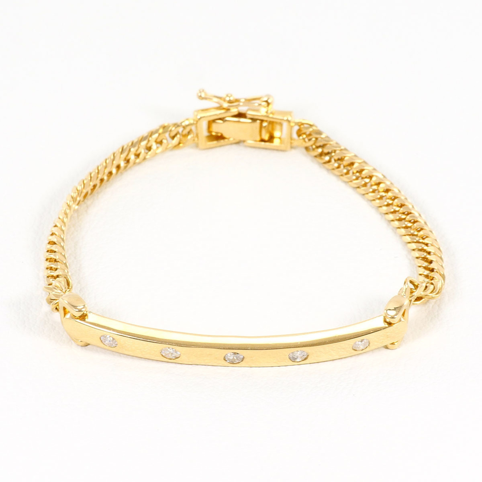 Unbranded 18K Yellow Gold Diamond Bracelet RN0001578