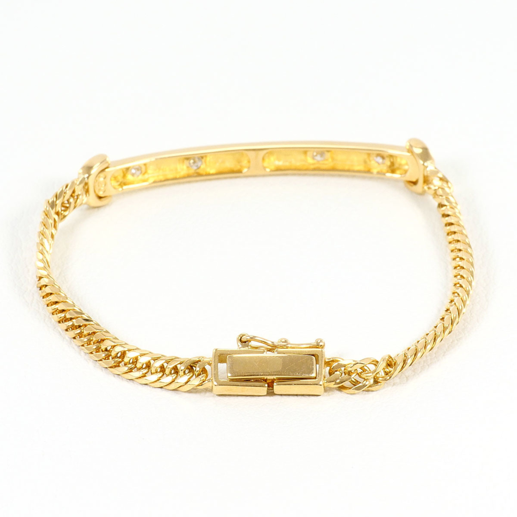 Unbranded 18K Yellow Gold Diamond Bracelet RN0001578