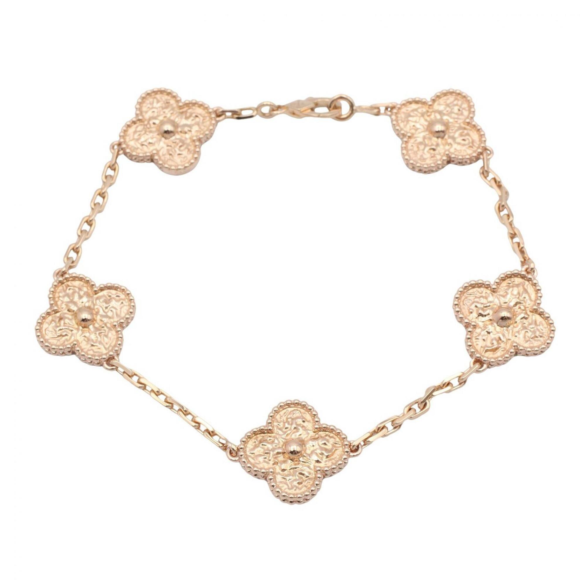 Van Cleef & Arpels Vintage Alhambra 5-Motif Bracelet RN0001585