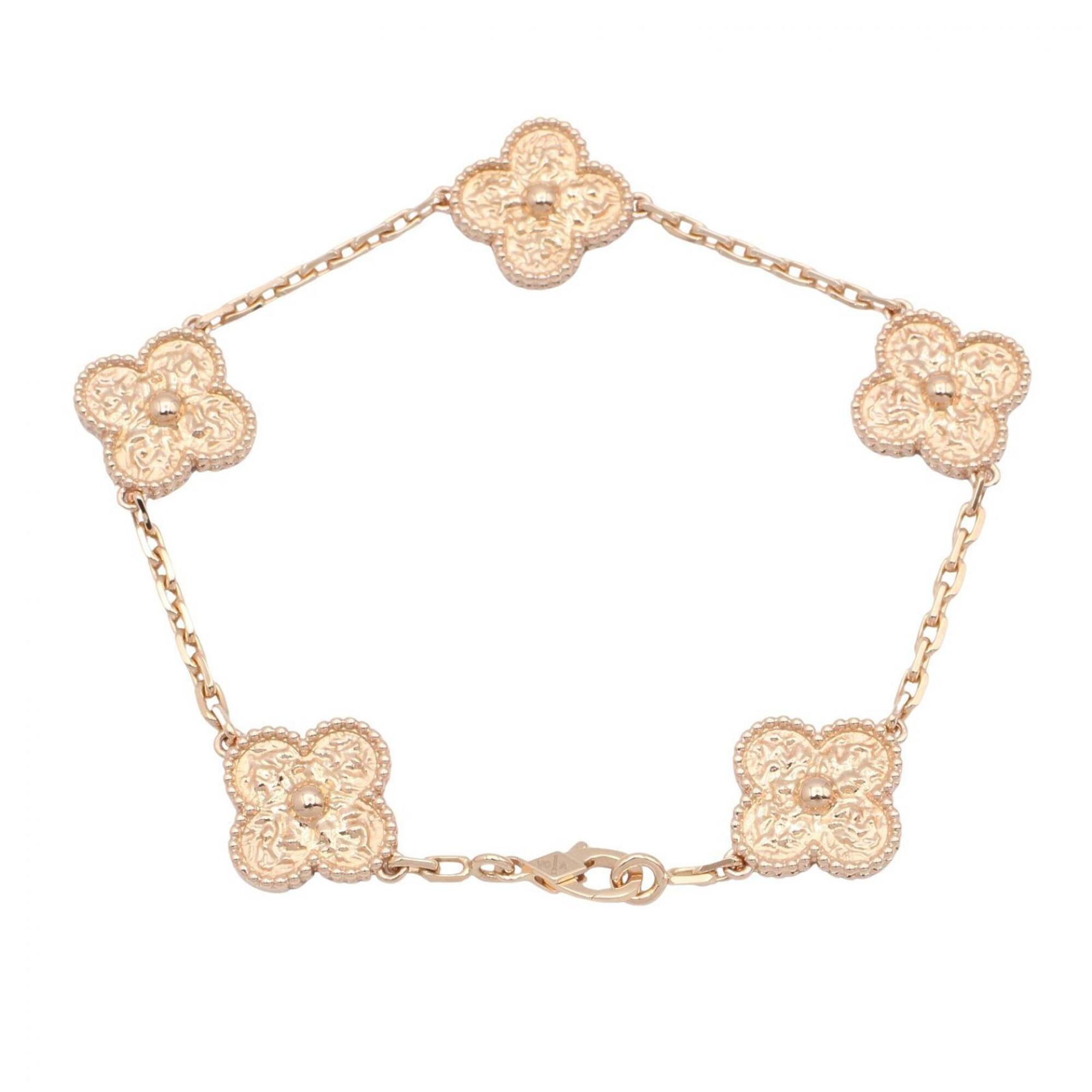 Van Cleef & Arpels Vintage Alhambra 5-Motif Bracelet RN0001585