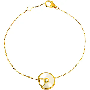 Cartier Amulette de Shell Diamond Bracelet XS RN0001606 Cartier Amulette de Shell Diamond Bracelet XS RN0001606