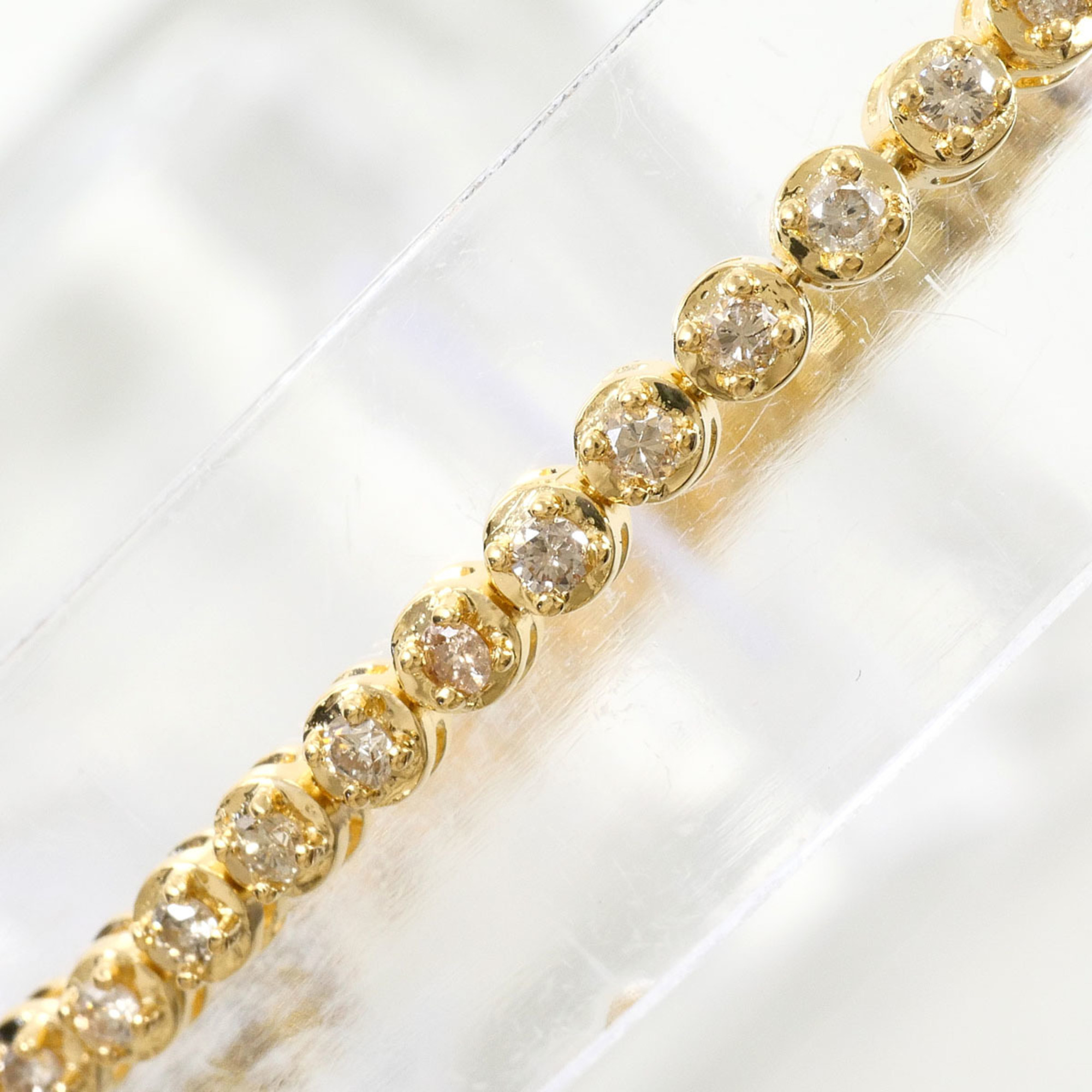 Unbranded 18K Yellow Gold Diamond Bracelet RN0001629