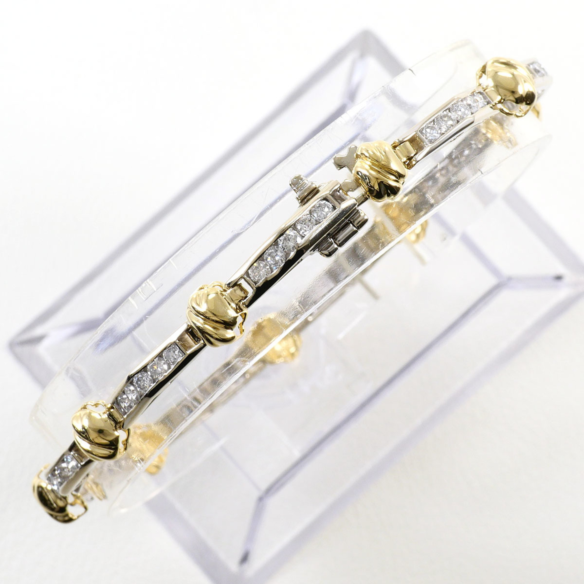 Unbranded K14 14K YG Yellow Gold Bracelet with Diamond RN0001651