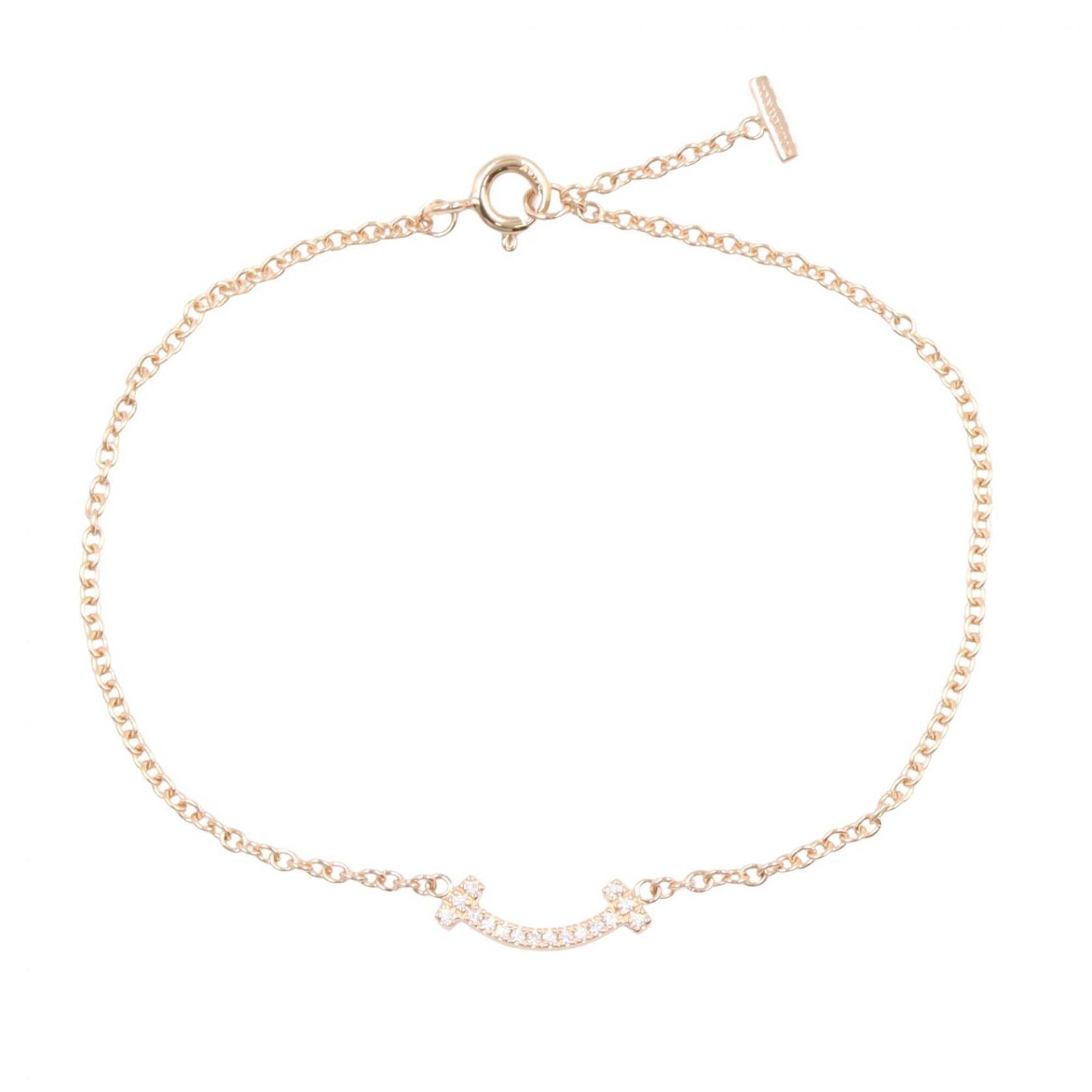 Tiffany T Smile Mini Bracelet, Diamond RN0001665