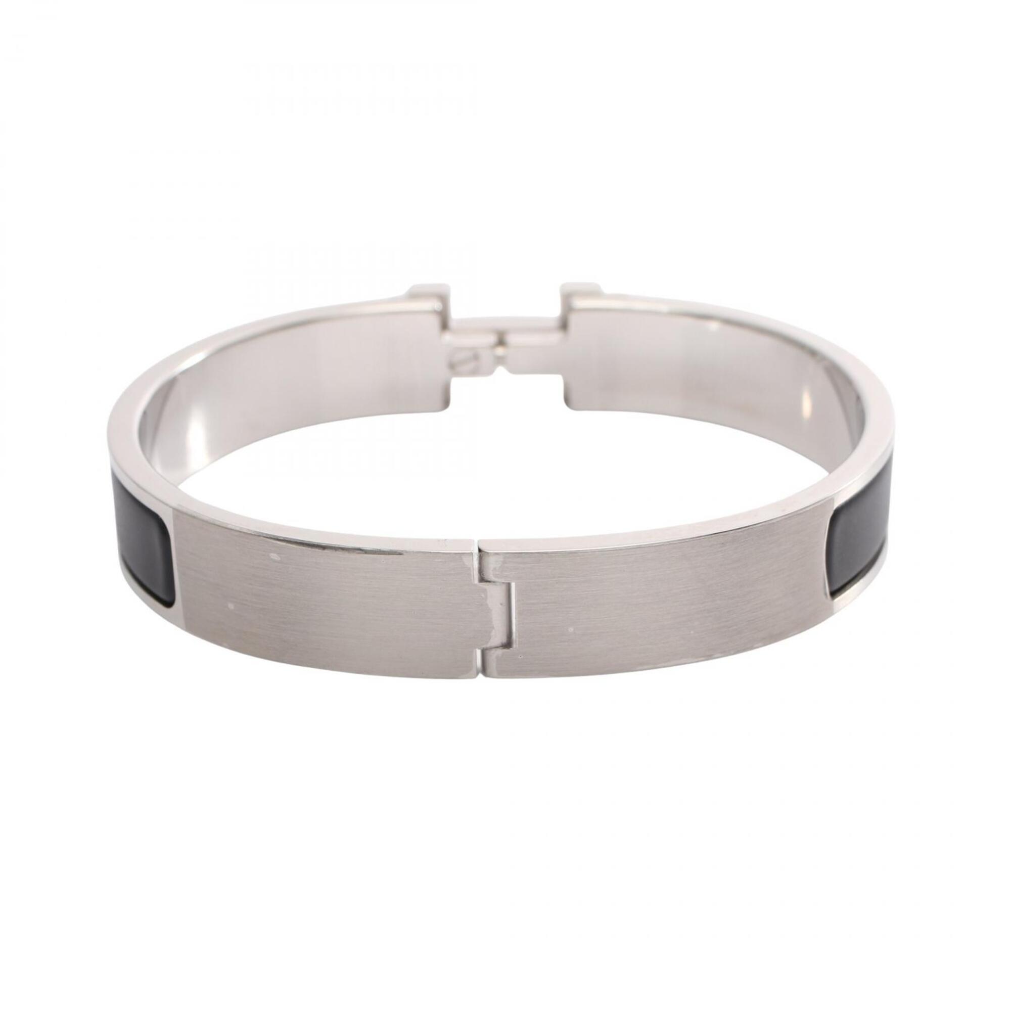 Hermès HERMES Click HH Noir Matte Bracelet RN0001674