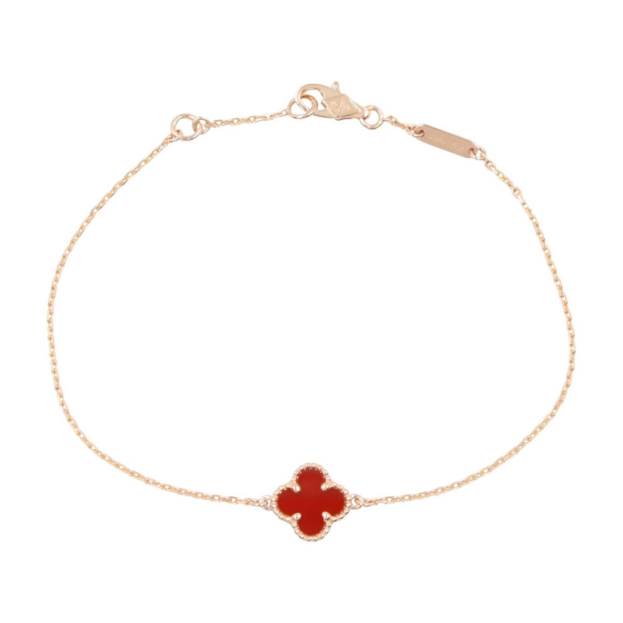 Van Cleef & Arpels Sweet Alhambra Carnelian Bracelet RN0001727