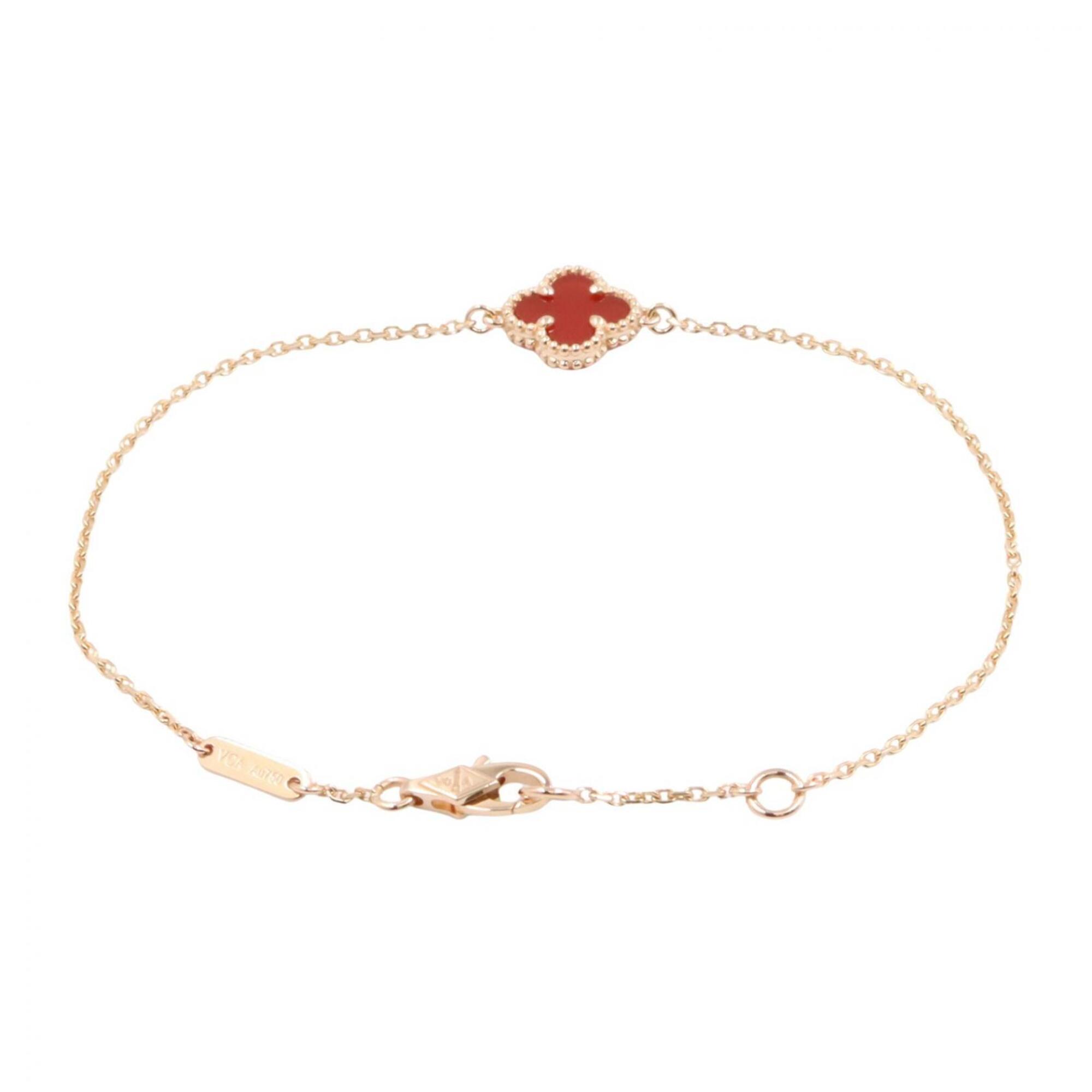 Van Cleef & Arpels Sweet Alhambra Carnelian Bracelet RN0001727