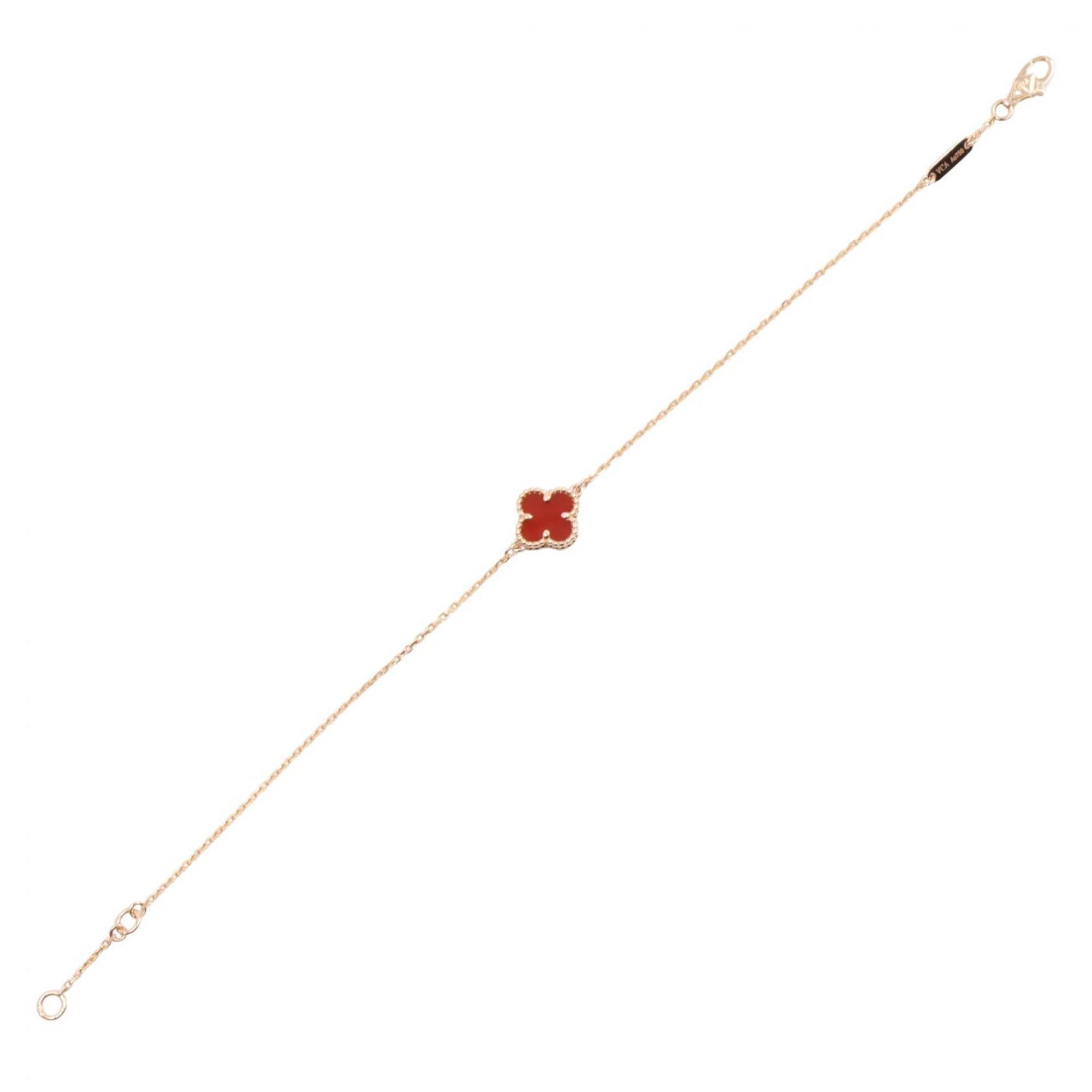 Van Cleef & Arpels Sweet Alhambra Carnelian Bracelet RN0001727
