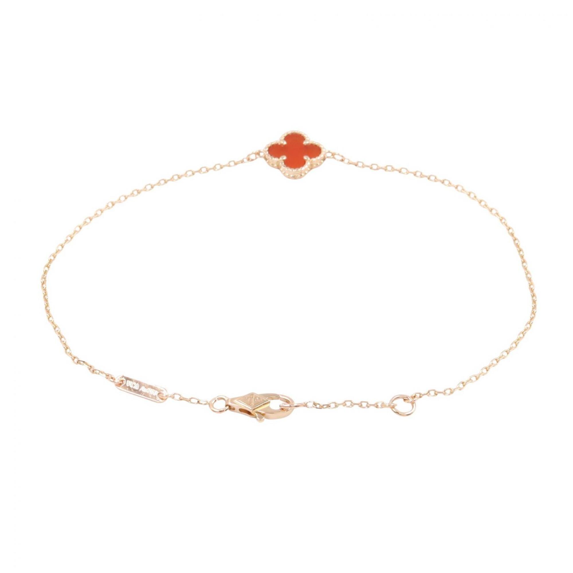 Van Cleef & Arpels Sweet Alhambra Carnelian Bracelet RN0001728