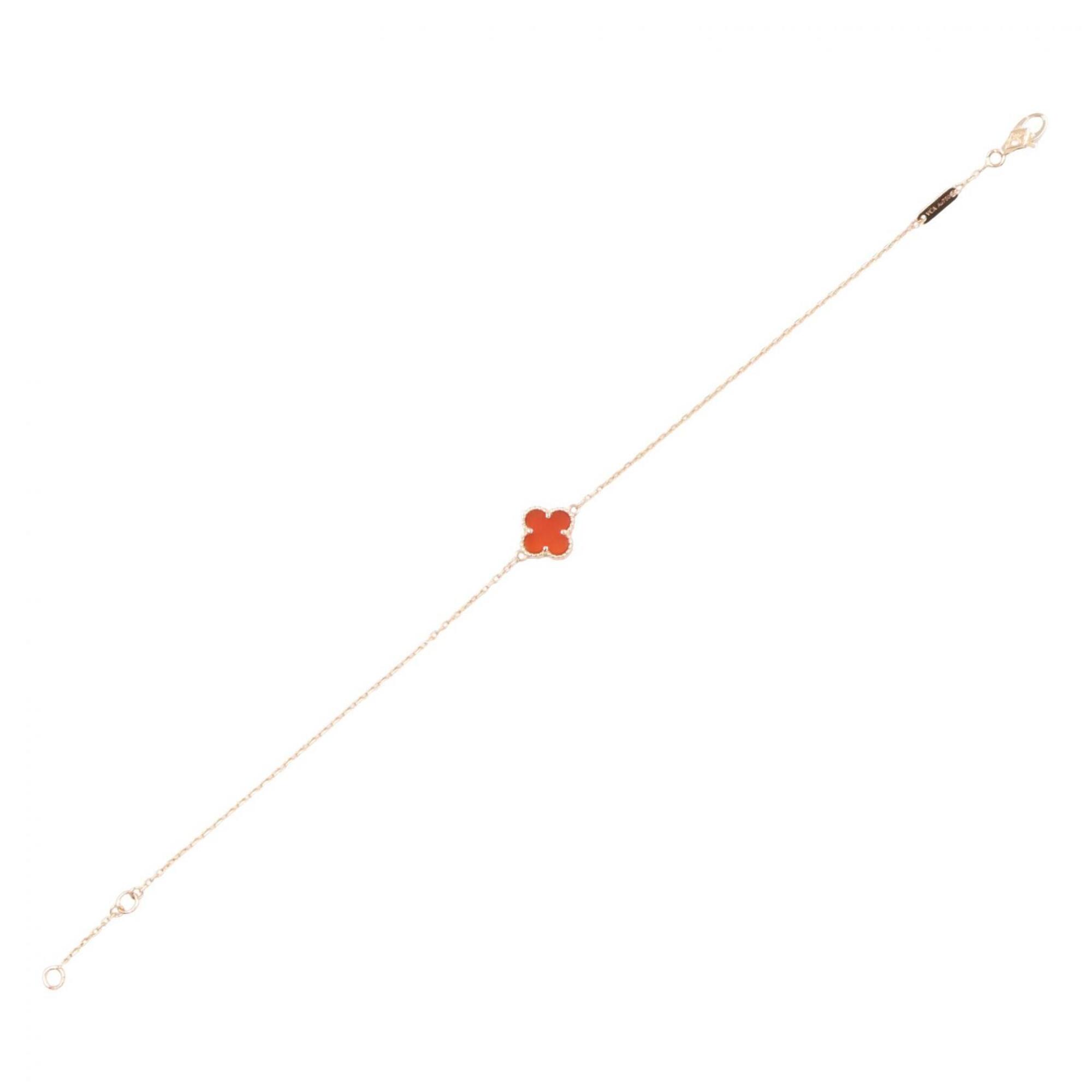 Van Cleef & Arpels Sweet Alhambra Carnelian Bracelet RN0001728