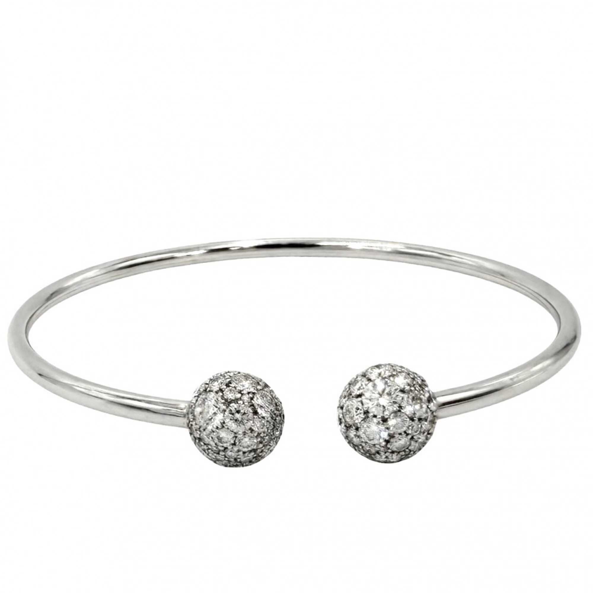 Tiffany Hardware Ball Diamond Bangle Bracelet RN0001784