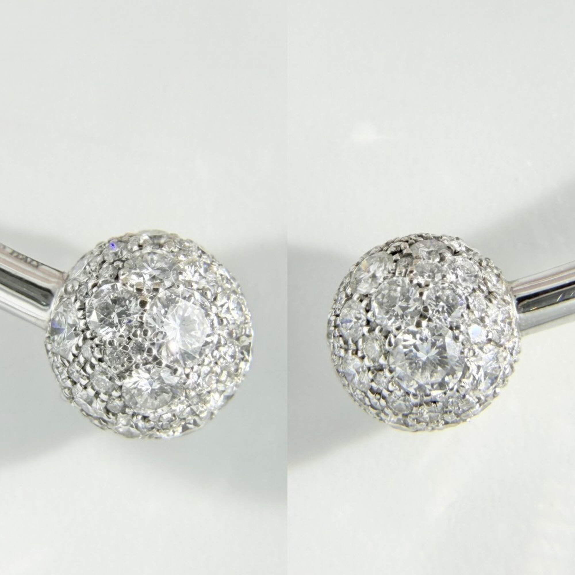 Tiffany Hardware Ball Diamond Bangle Bracelet RN0001784