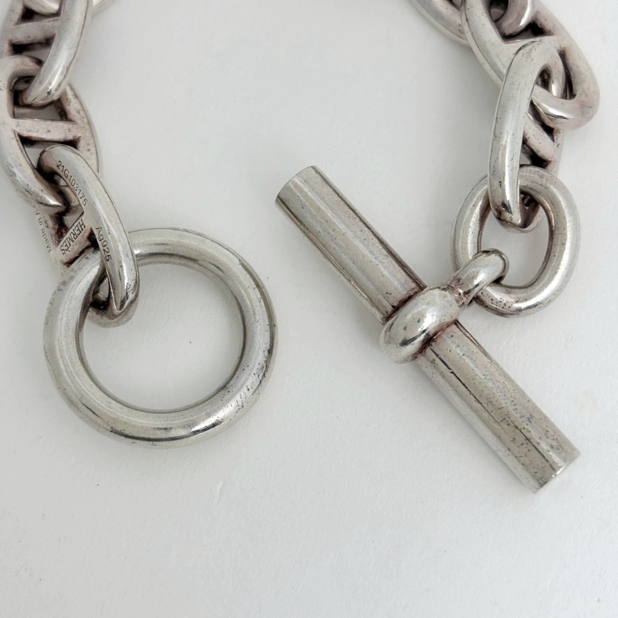 Hermès Chaine d'Ancre TGM 11-link bracelet RN0001788