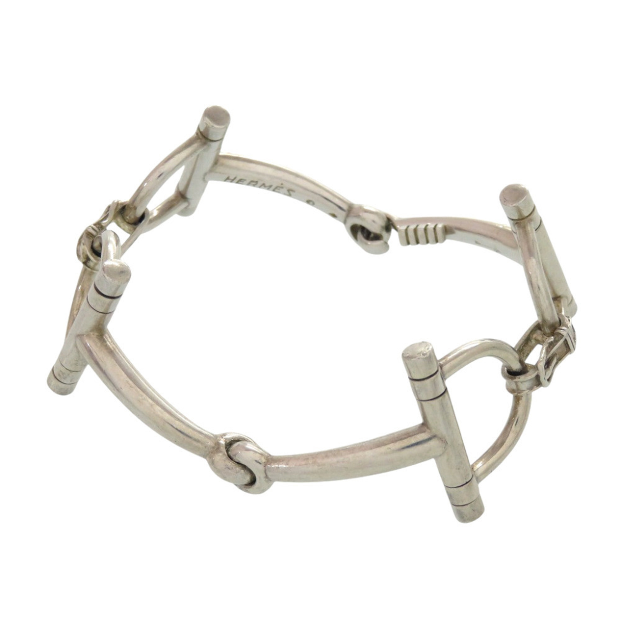 Hermès Horsebit Silver Vintage Antique Sterling 925  RN0001793