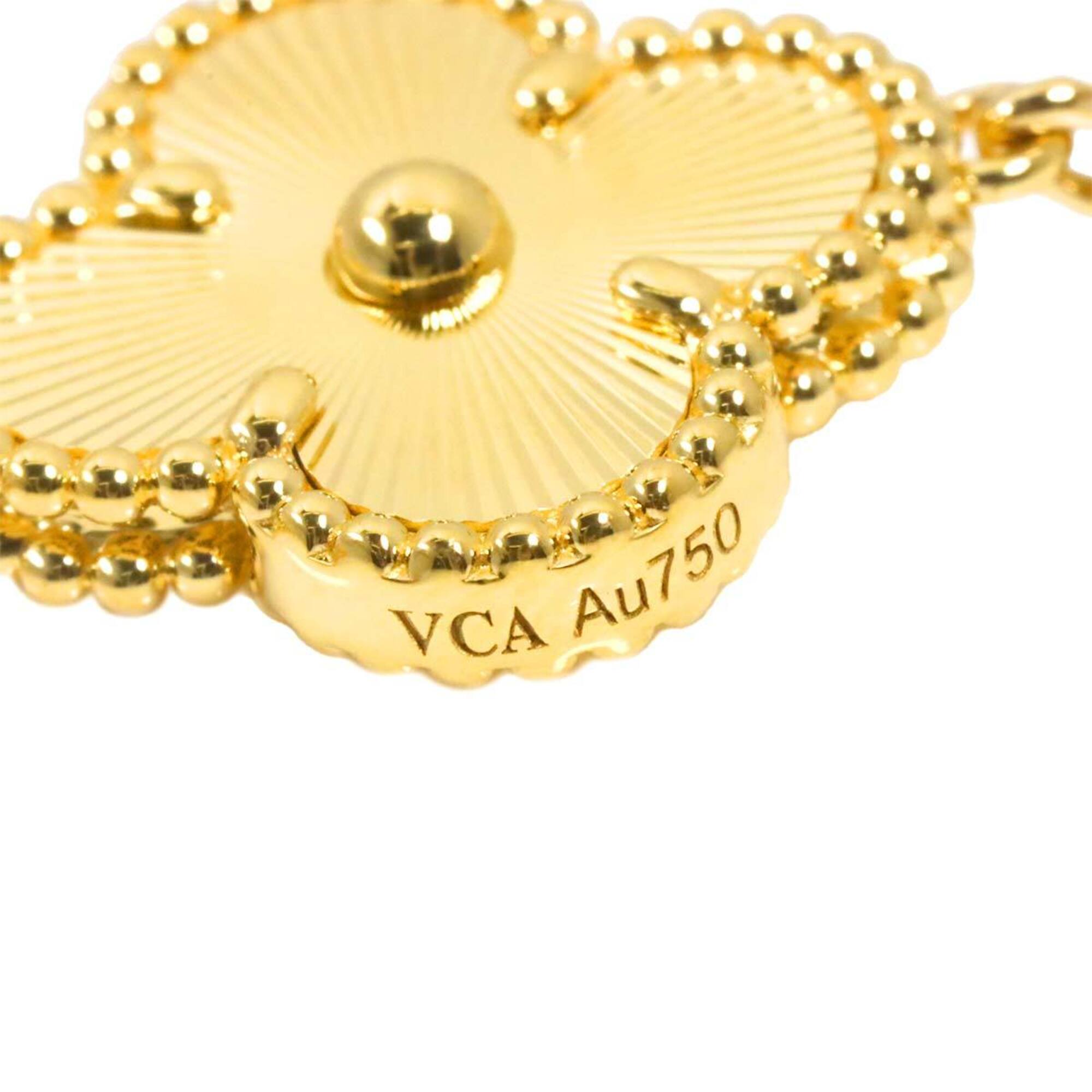 Van Cleef & Arpels Alhambra Guilloché Diamond Bracelet RN0001796