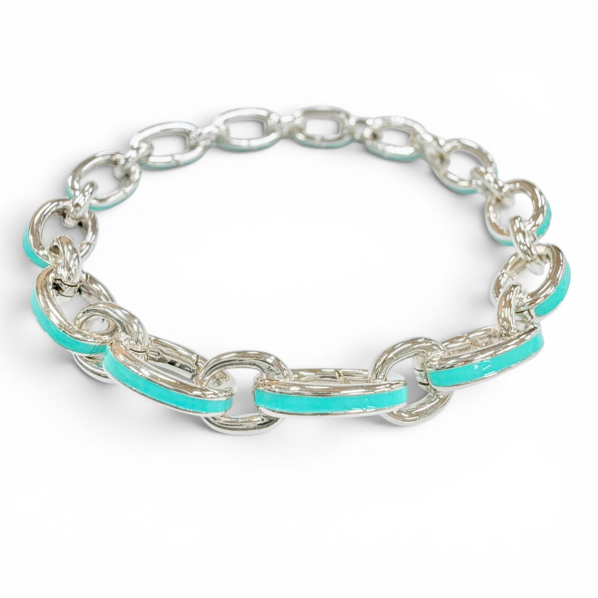 Tiffany Tiffany Clasp Link 925 Bracelet RN0001842