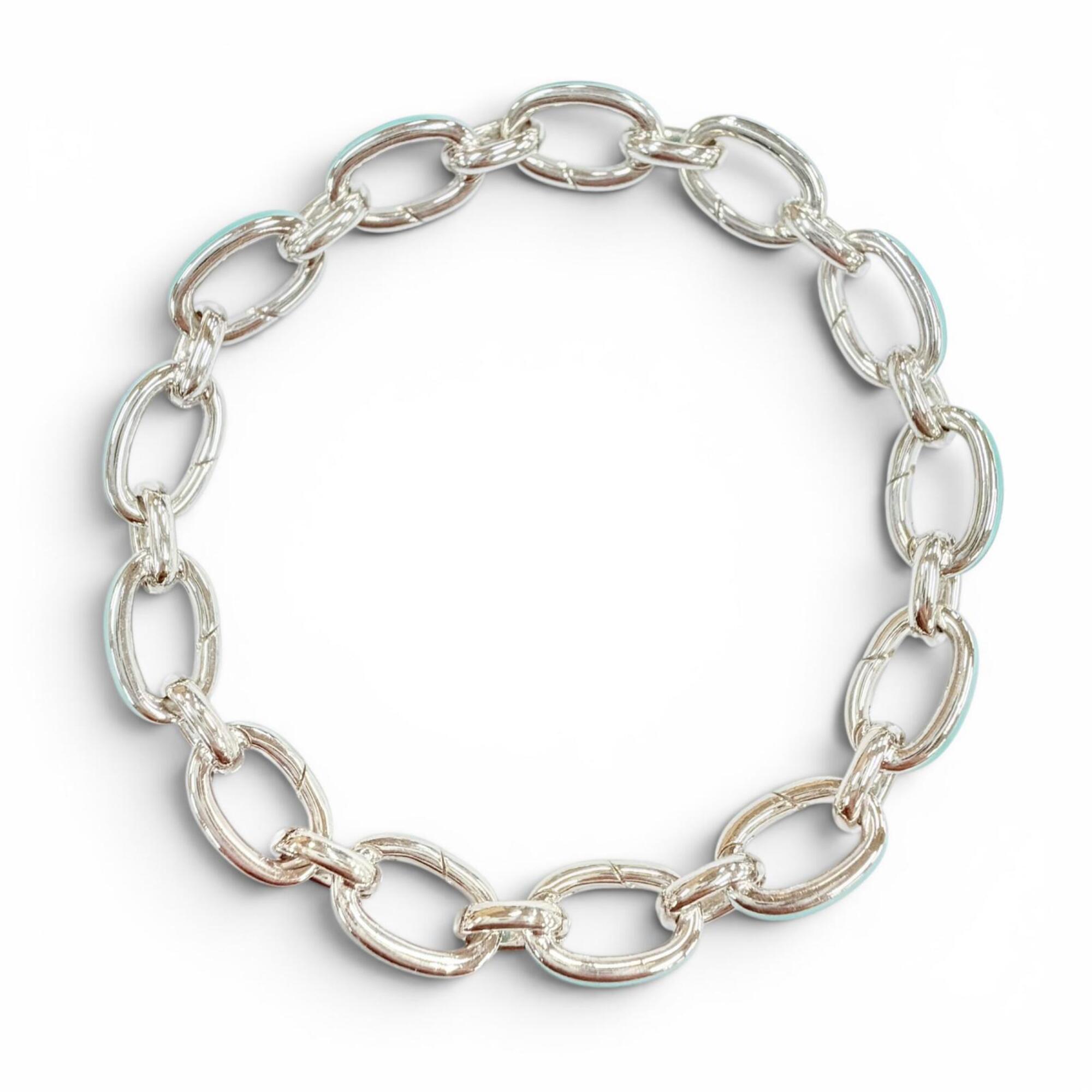 Tiffany Tiffany Clasp Link 925 Bracelet RN0001842