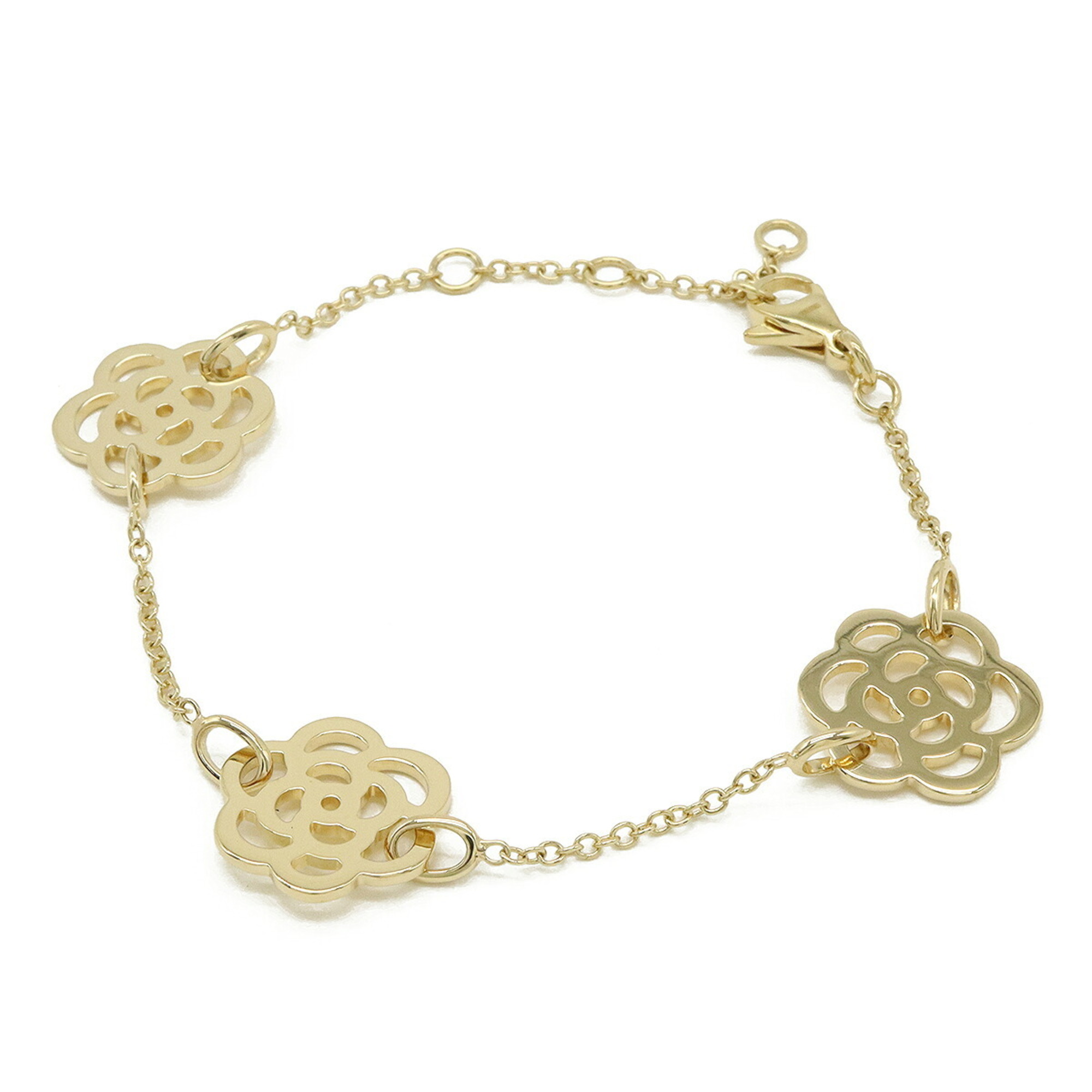 Chanel Camellia 3-Motif Chain Bracelet RN0001883