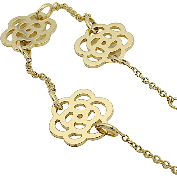 Chanel Camellia 3-Motif Chain Bracelet RN0001883 Chanel Camellia 3-Motif Chain Bracelet RN0001883