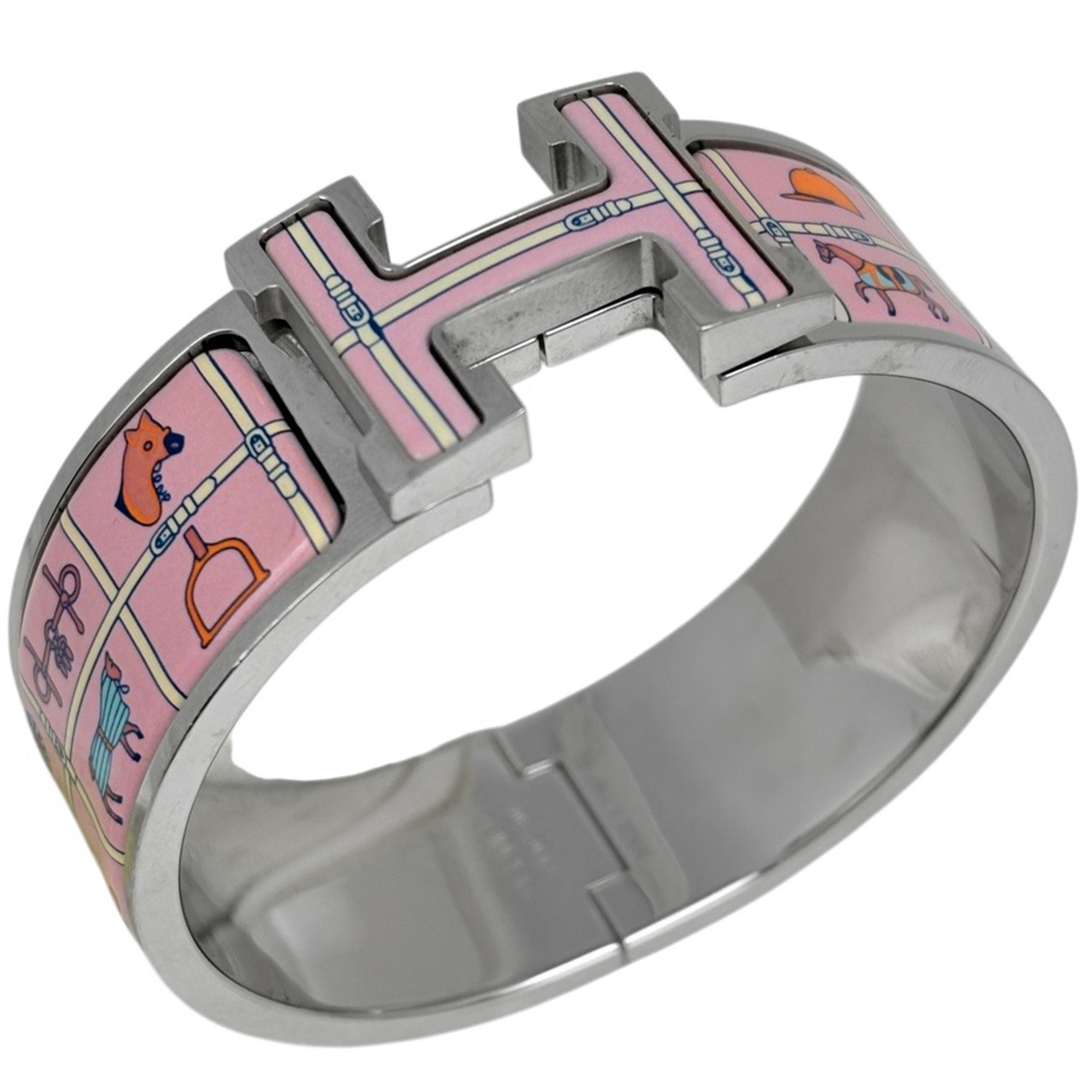 Hermès Clic Clack H Enamel Bracelet Bangle RN0001909