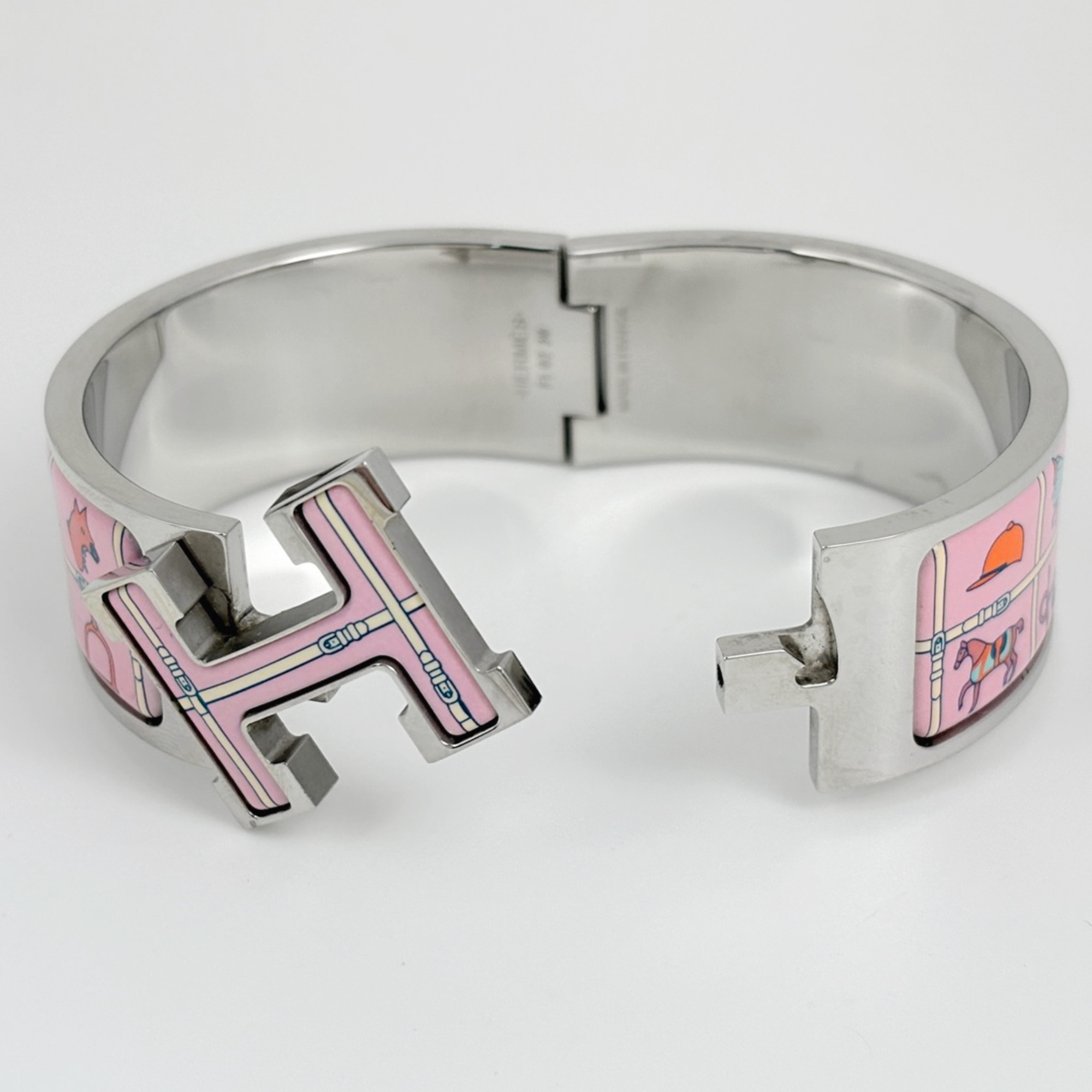 Hermès Clic Clack H Enamel Bracelet Bangle RN0001909