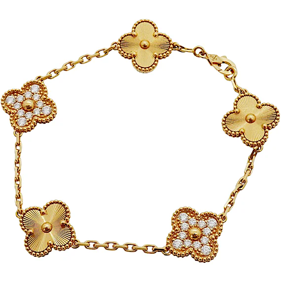 Unspecified Alhambra Guilloche Bracelet RN0001928 Unspecified Alhambra Guilloche Bracelet RN0001928