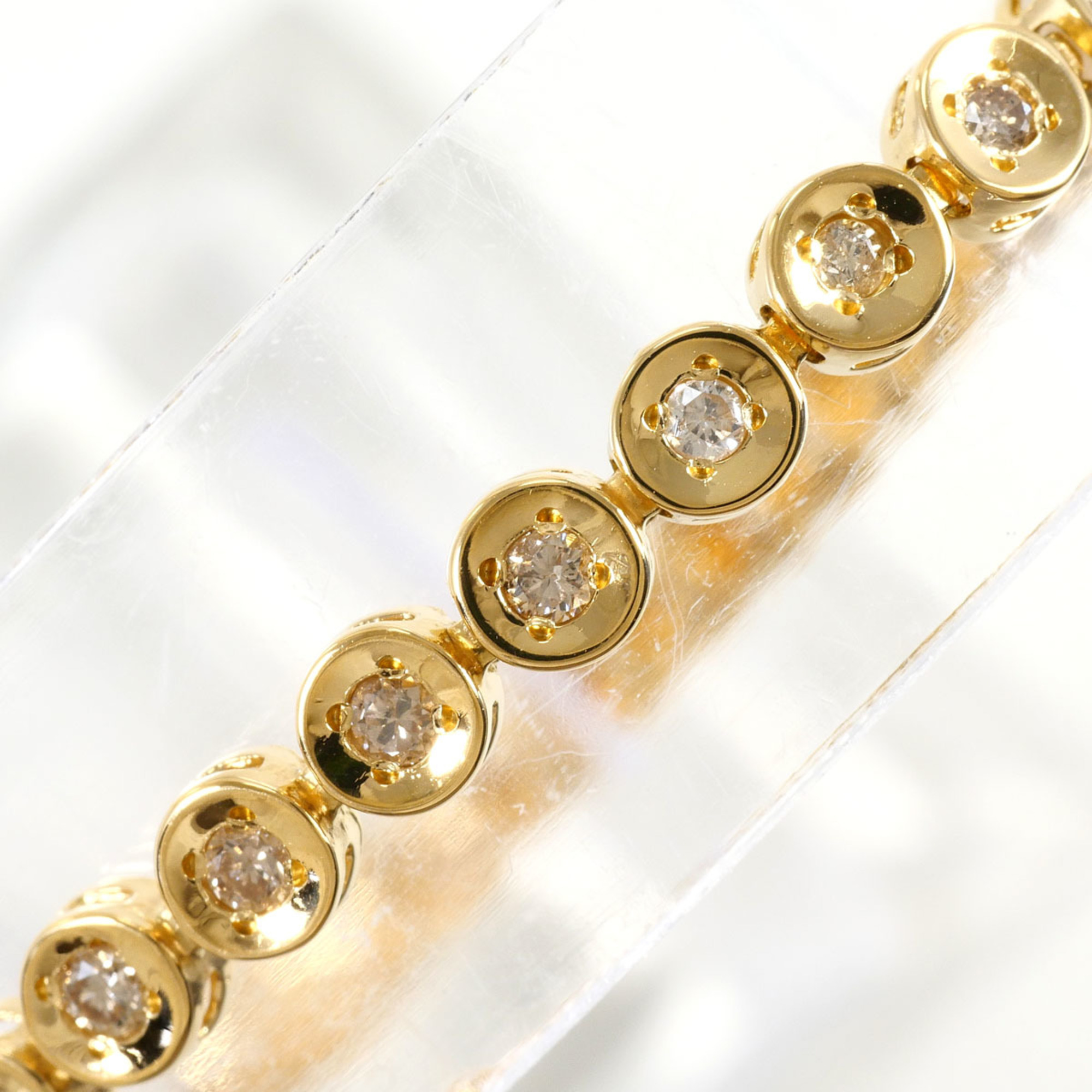 Unbranded 18K Yellow Gold Diamond Bracelet RN0001934