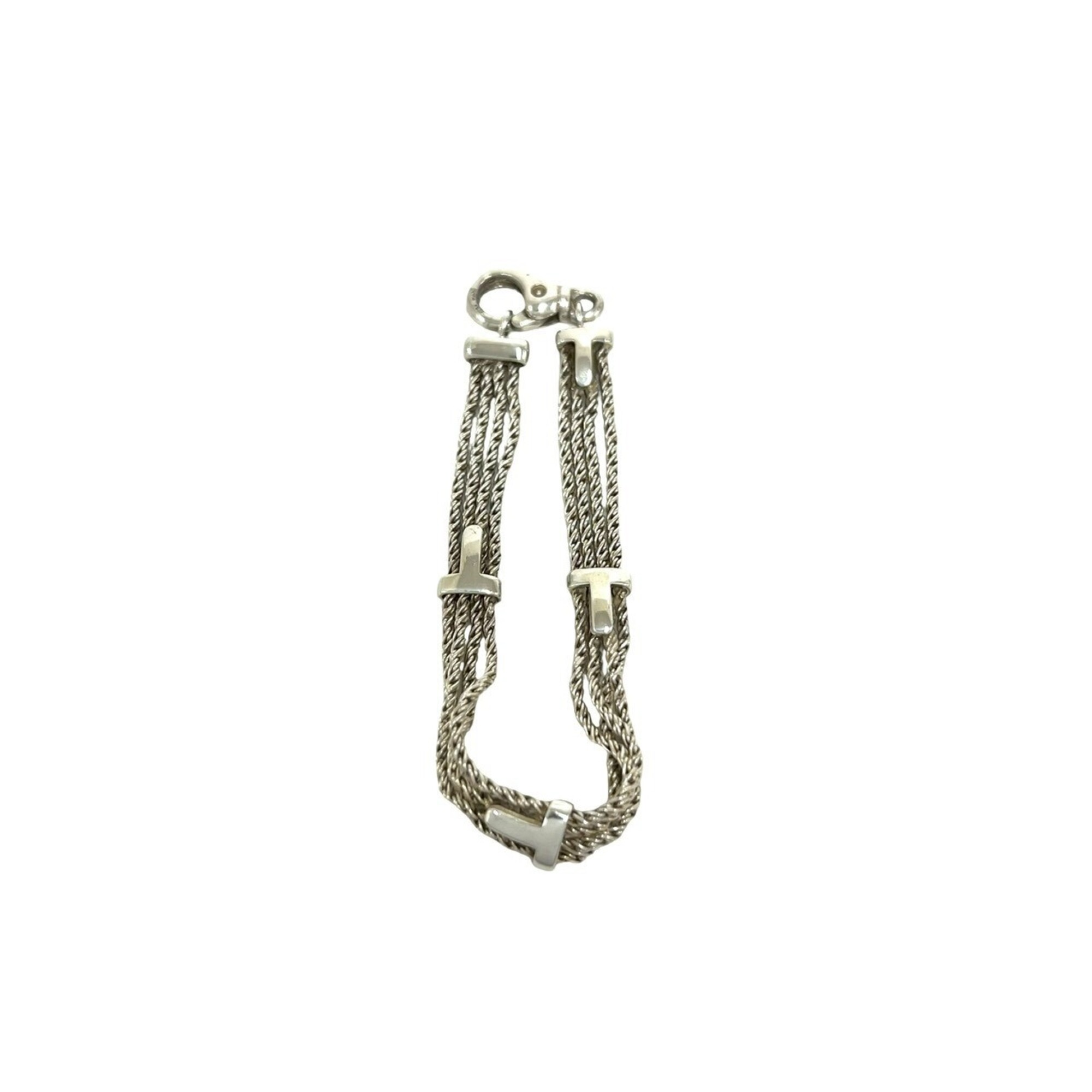 Tiffany Tiffany Vintage Triple Rope Bracelet RN0001964 in Silver