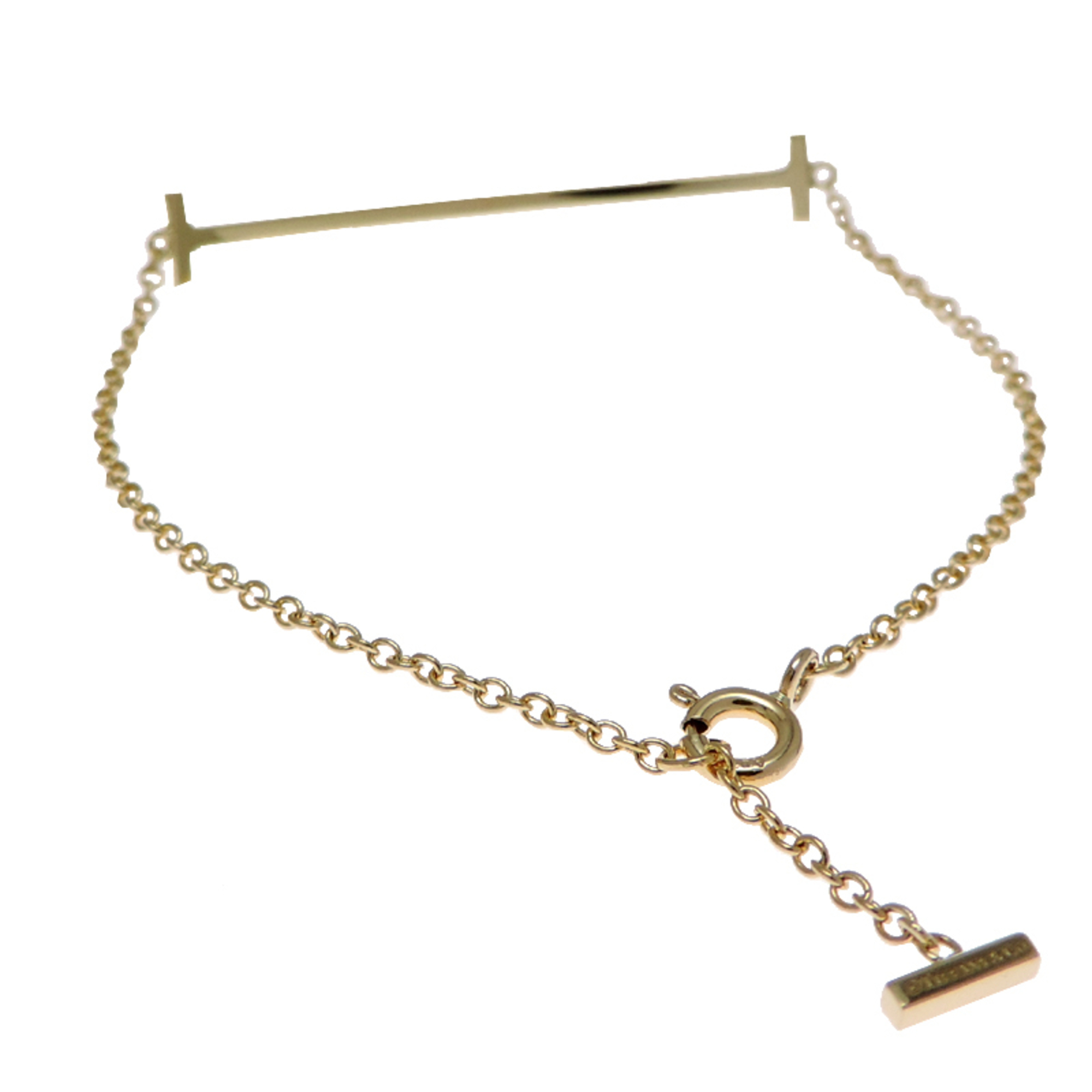 Tiffany Diamond T Smile #M Women's Bracelet RN0001967