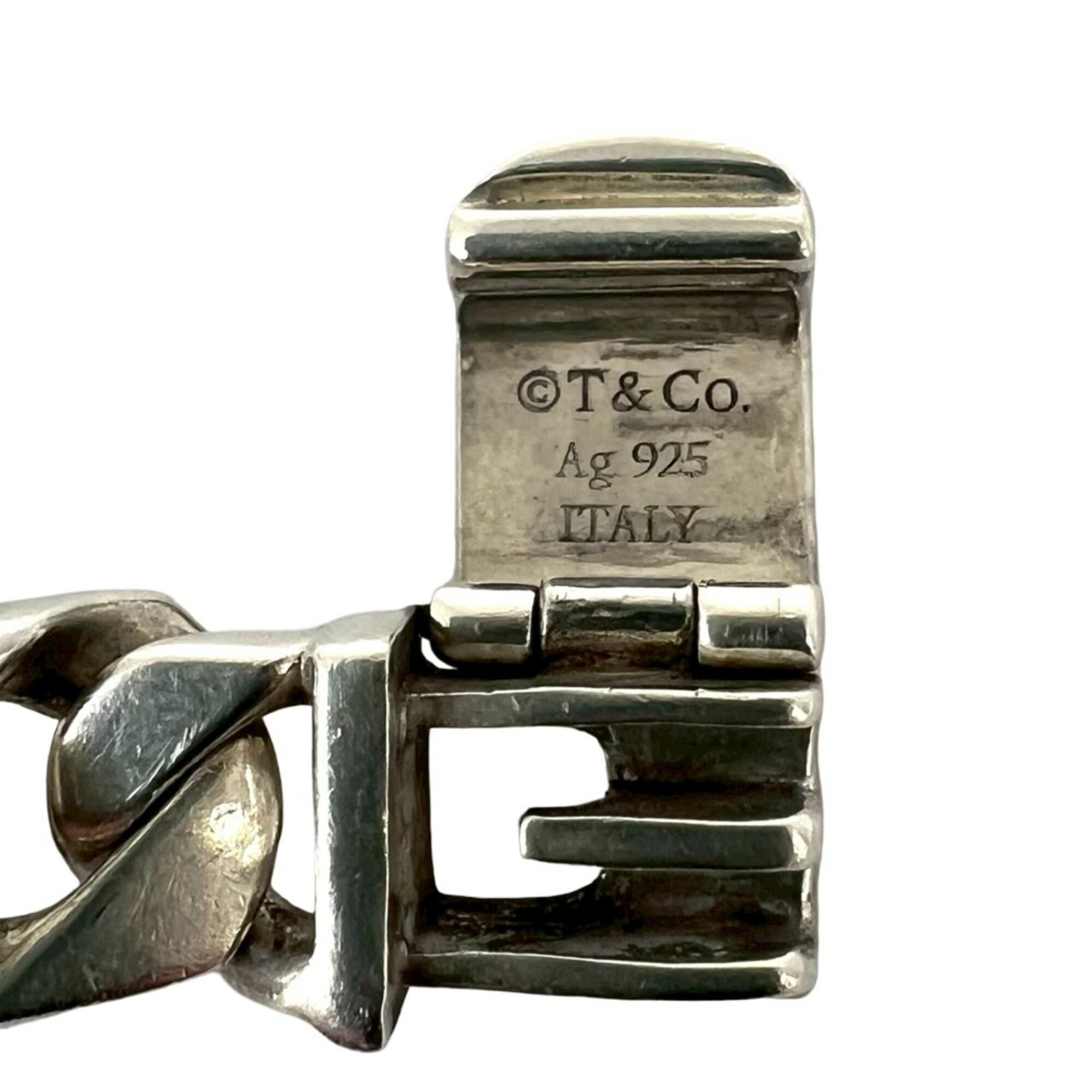 Tiffany Tiffany Vintage Sterling Silver 925 Cuban Lin RN0002006