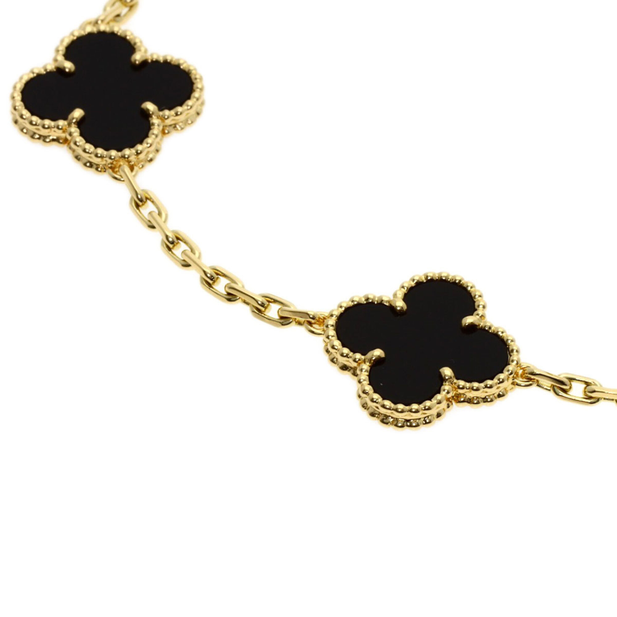Van Cleef & Arpels Vintage Alhambra Onyx Bracelet RN0002039