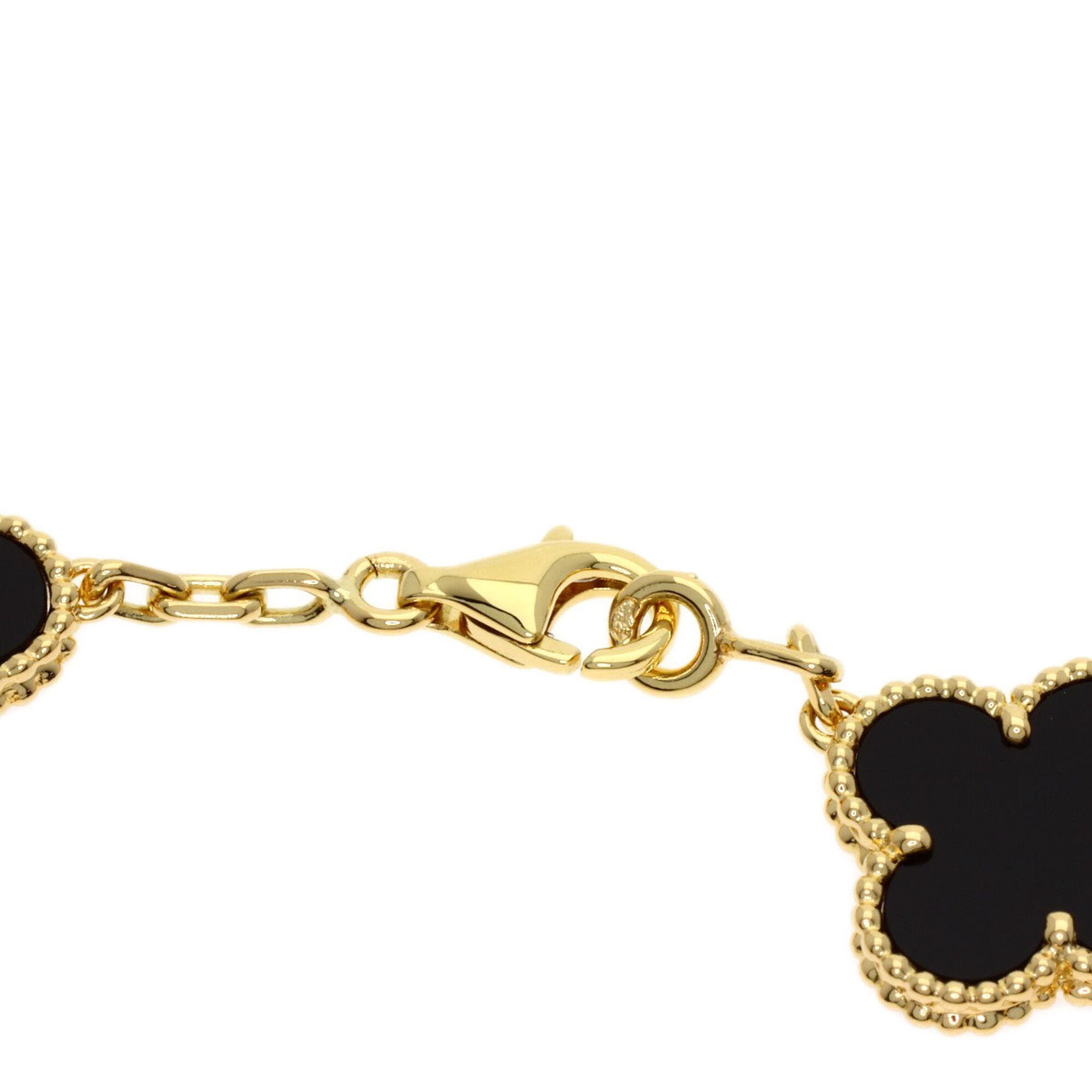 Van Cleef & Arpels Vintage Alhambra Onyx Bracelet RN0002039