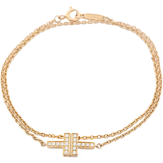 Tiffany T TWO Double Chain Bracelet RN0002055 Tiffany T TWO Double Chain Bracelet RN0002055