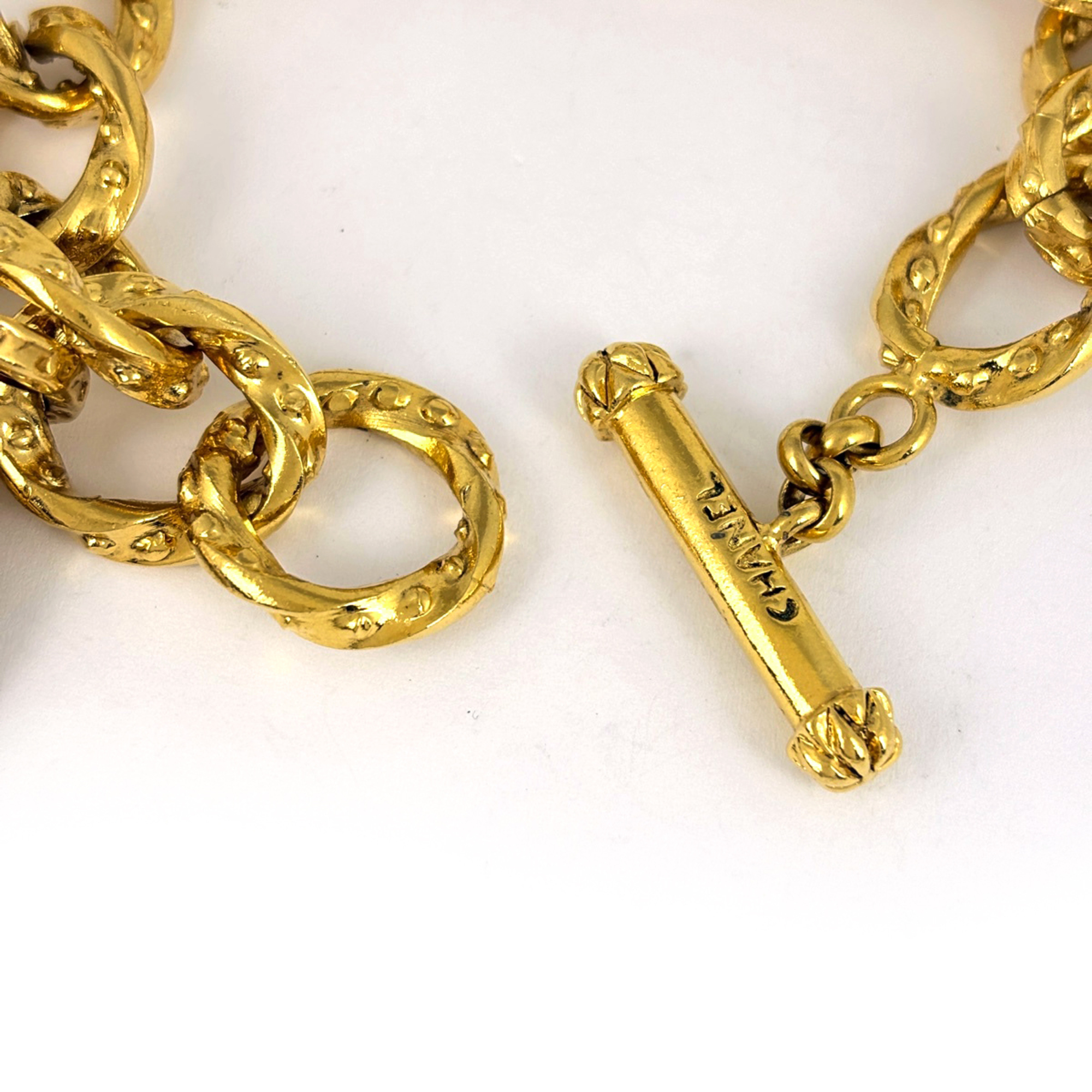 Chanel Chanel Coco Mark GP Gold Chain Bracelet RN0002070