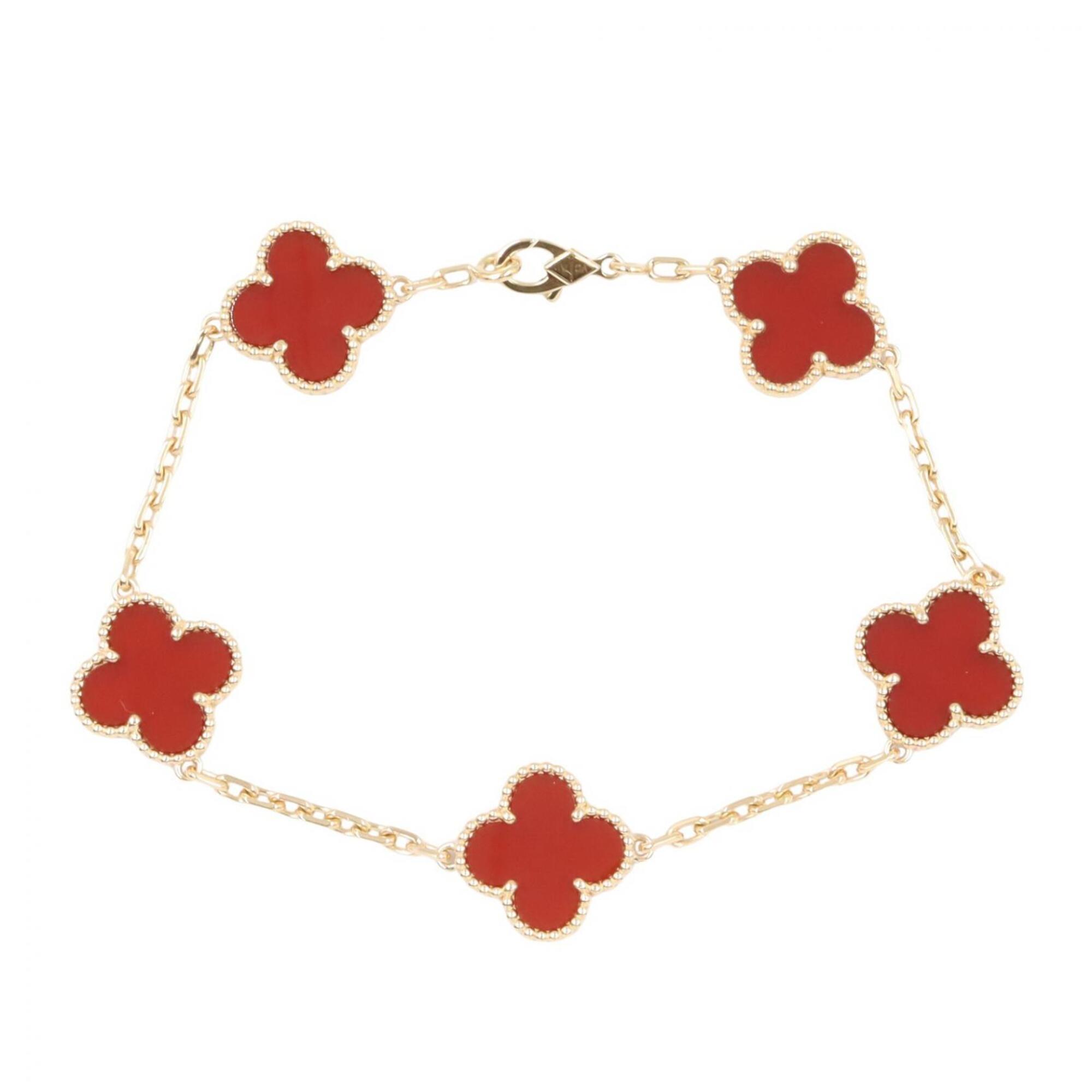 Van Cleef & Arpels Vintage Alhambra Carnelian Bracelet RN0002092