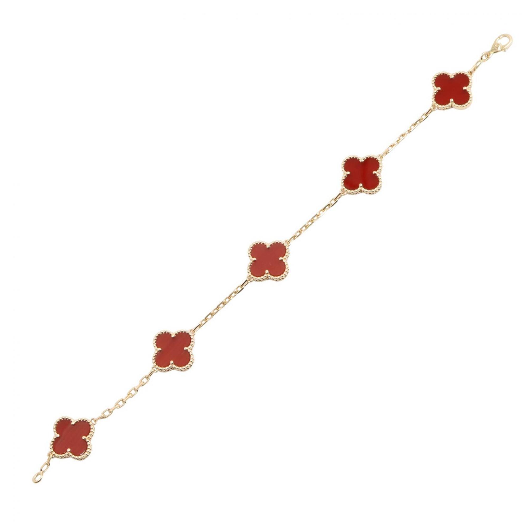 Van Cleef & Arpels Vintage Alhambra Carnelian Bracelet RN0002092