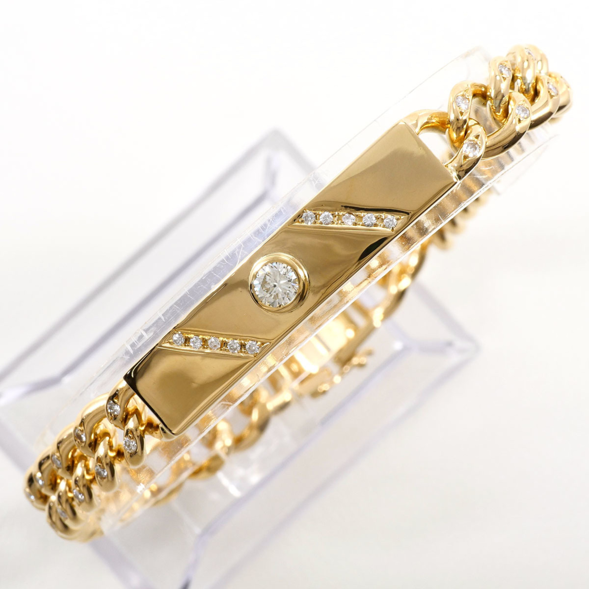 Unbranded 18K Yellow Gold Diamond Bracelet RN0002114
