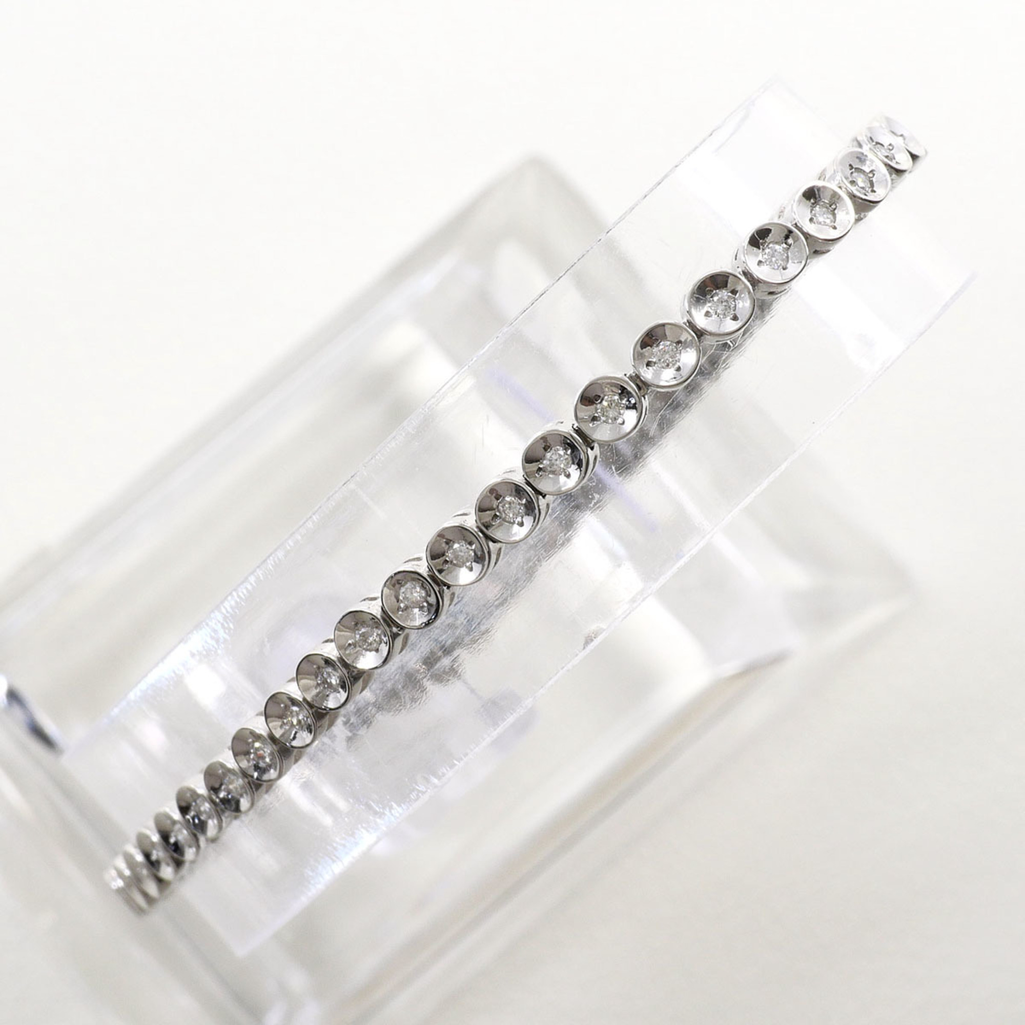 Unbranded K14 14K WG White Gold Bracelet with 0.55ct Di RN0002115