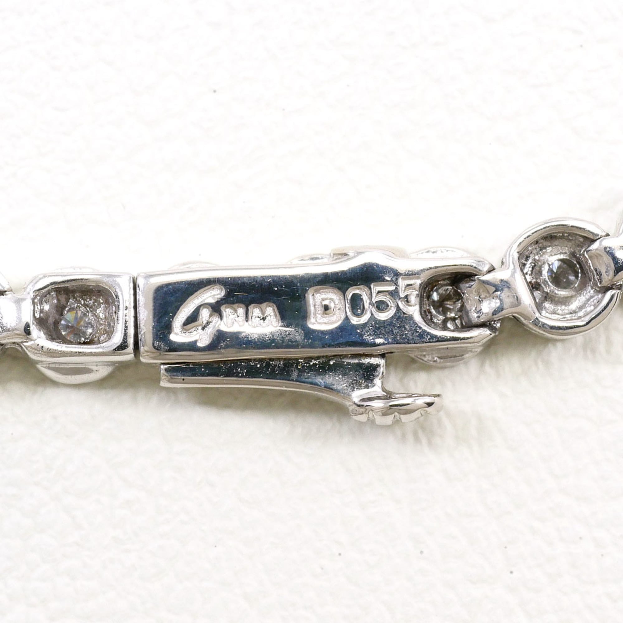 Unbranded K14 14K WG White Gold Bracelet with 0.55ct Di RN0002115