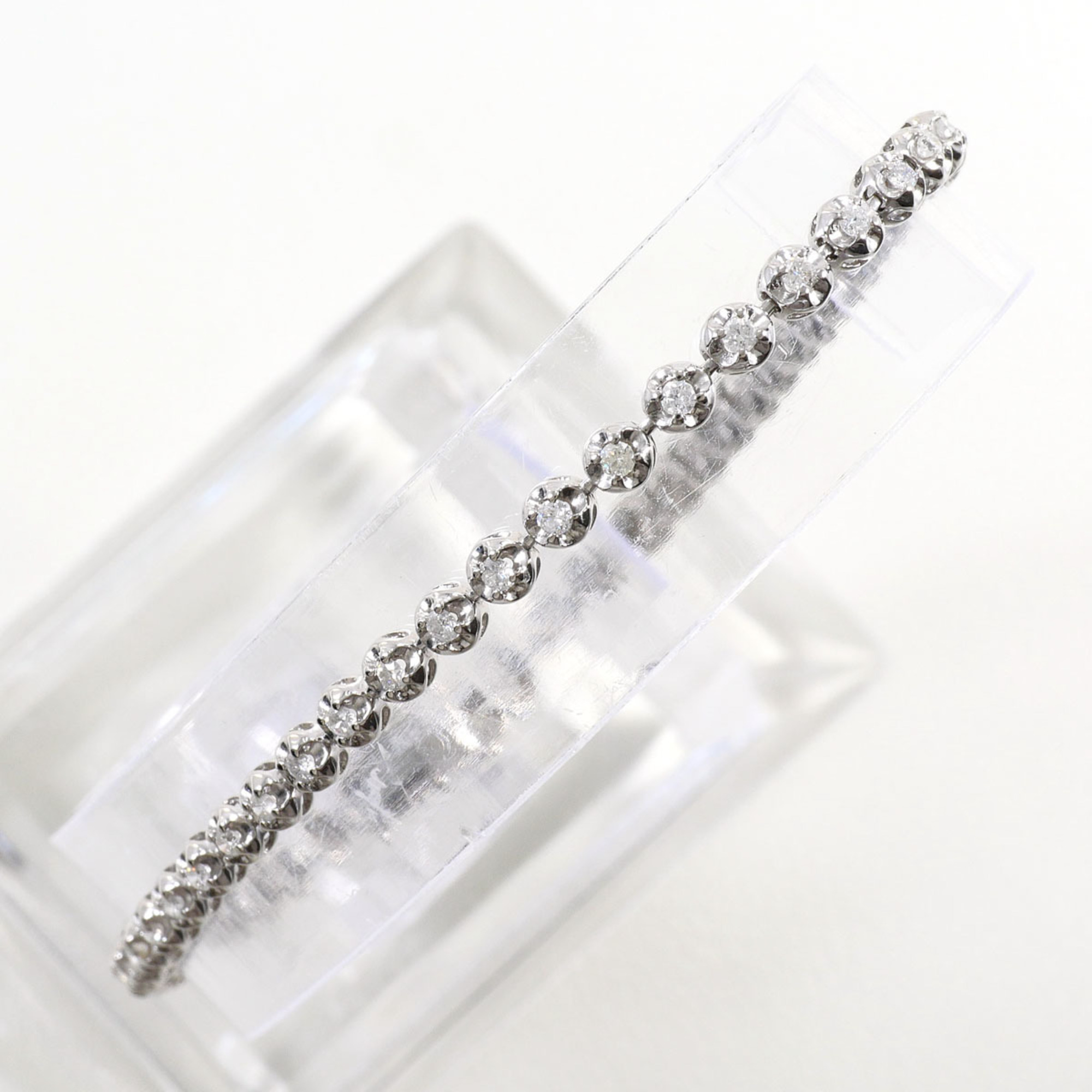 Unbranded 14K WG White Gold Diamond Bracelet RN0002116
