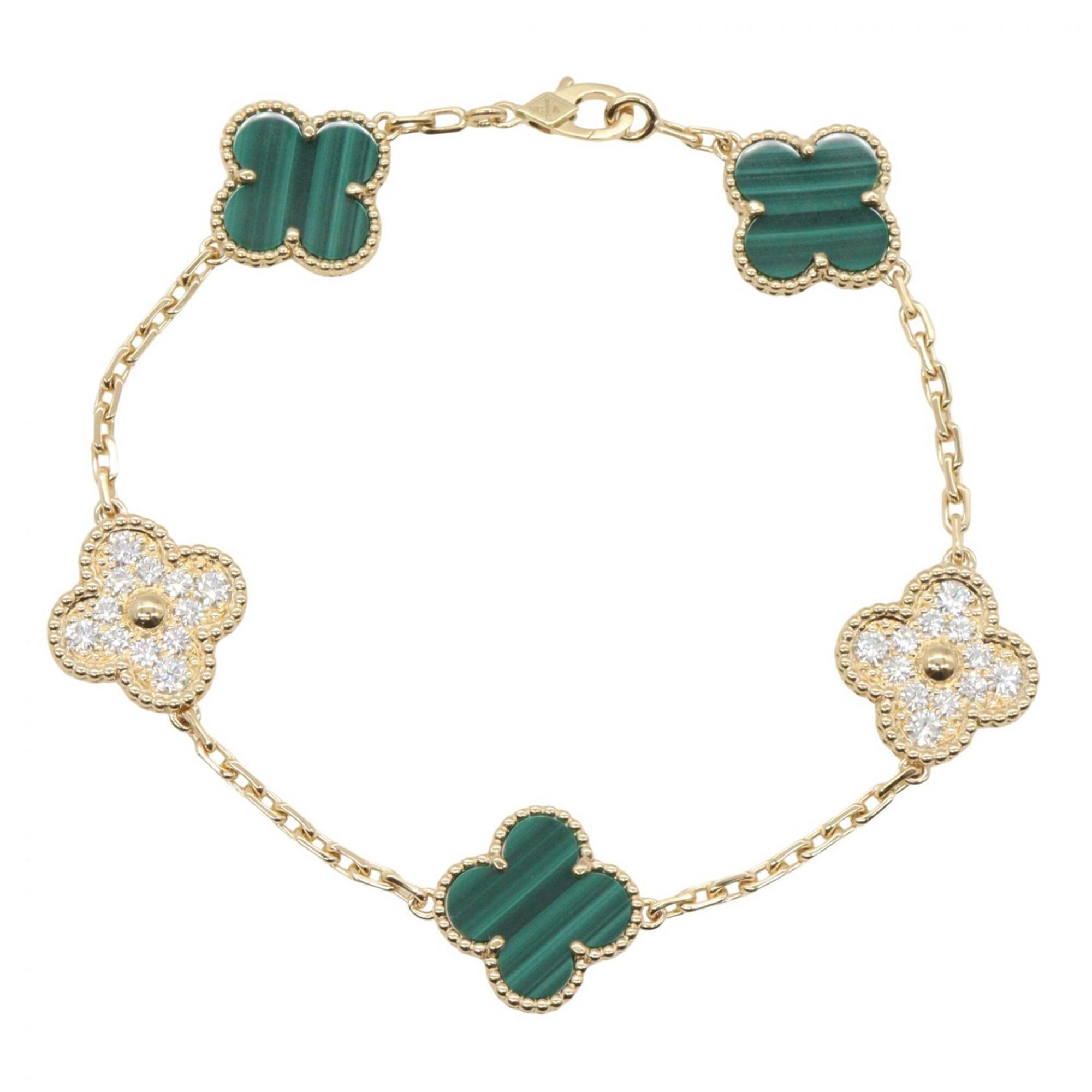 Van Cleef & Arpels Vintage Alhambra 5-Motif Bracelet RN0002125