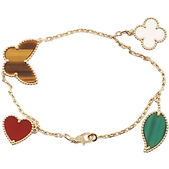 Van Cleef & Arpels Lucky Alhambra 4-Motif Bracelet RN0002128 Van Cleef & Arpels Lucky Alhambra 4-Motif Bracelet RN0002128