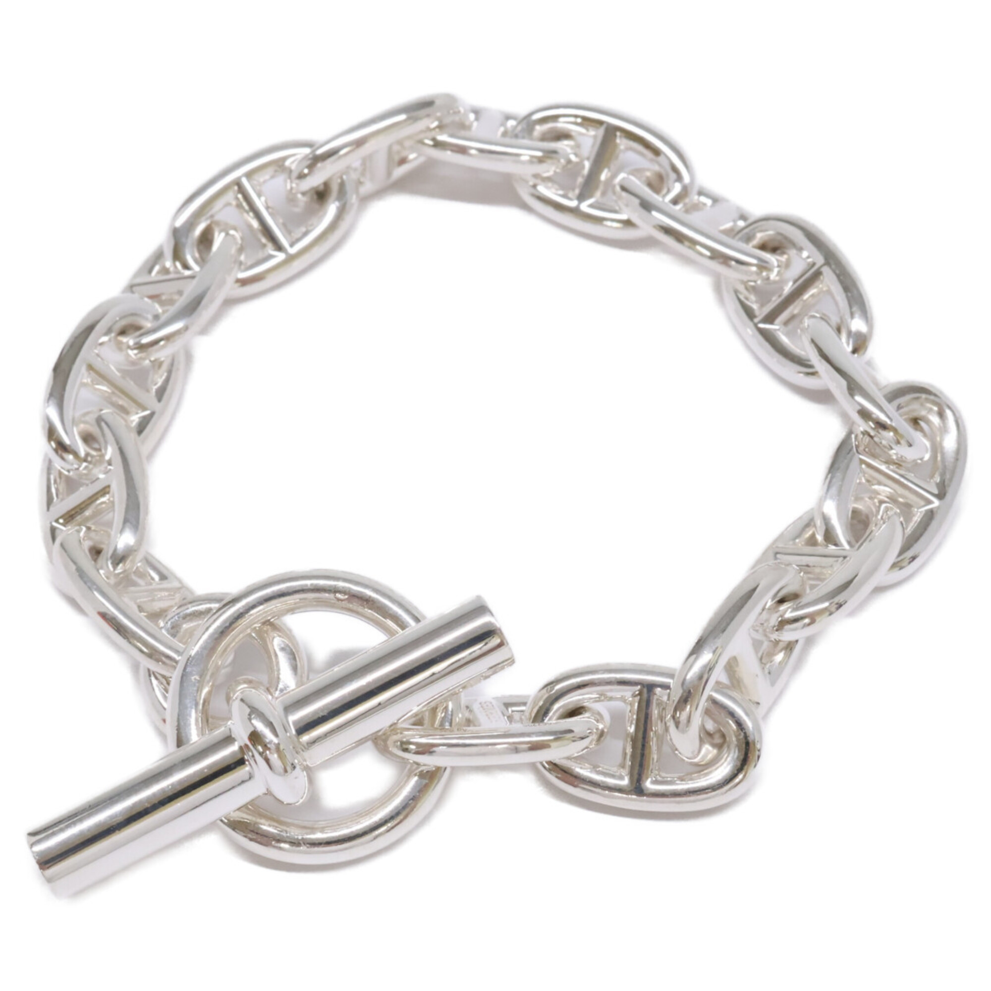 Hermès Chaine d'Ancre MM 16-link Chain Bracelet RN0002165