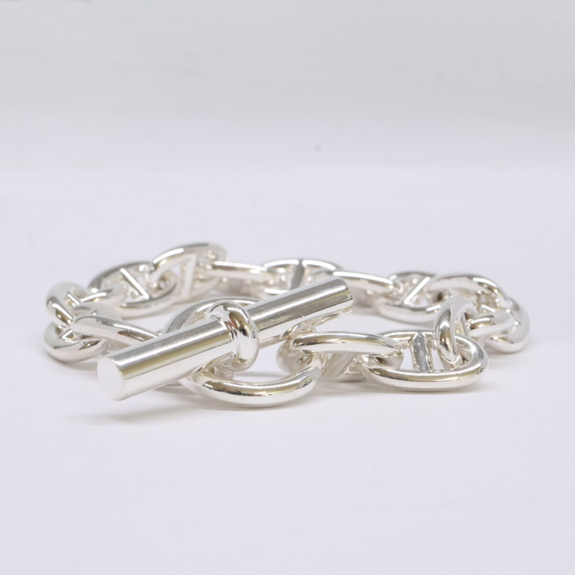 Hermès Chaine d'Ancre MM 16-link Chain Bracelet RN0002165