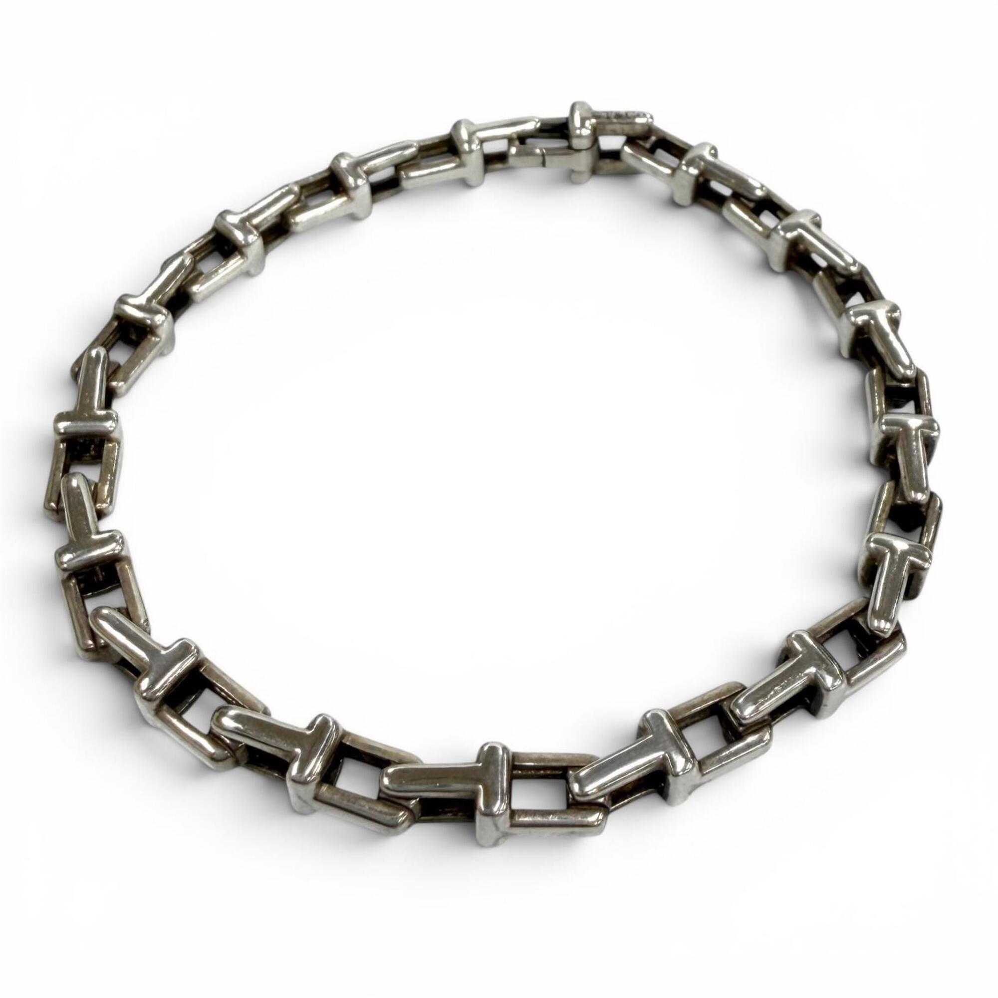 Tiffany Tiffany AG925 T Narrow Chain Bracelet RN0002168
