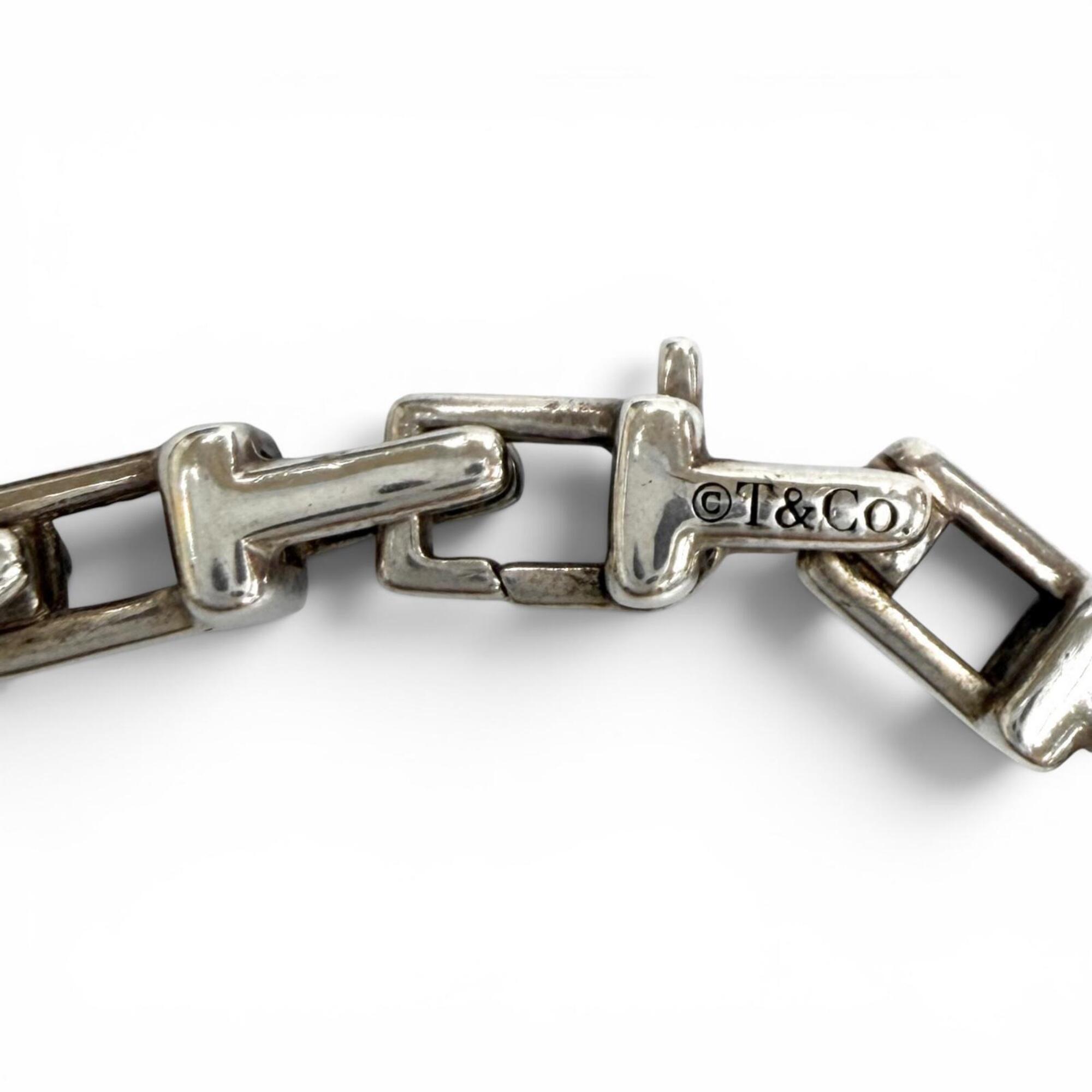 Tiffany Tiffany AG925 T Narrow Chain Bracelet RN0002168