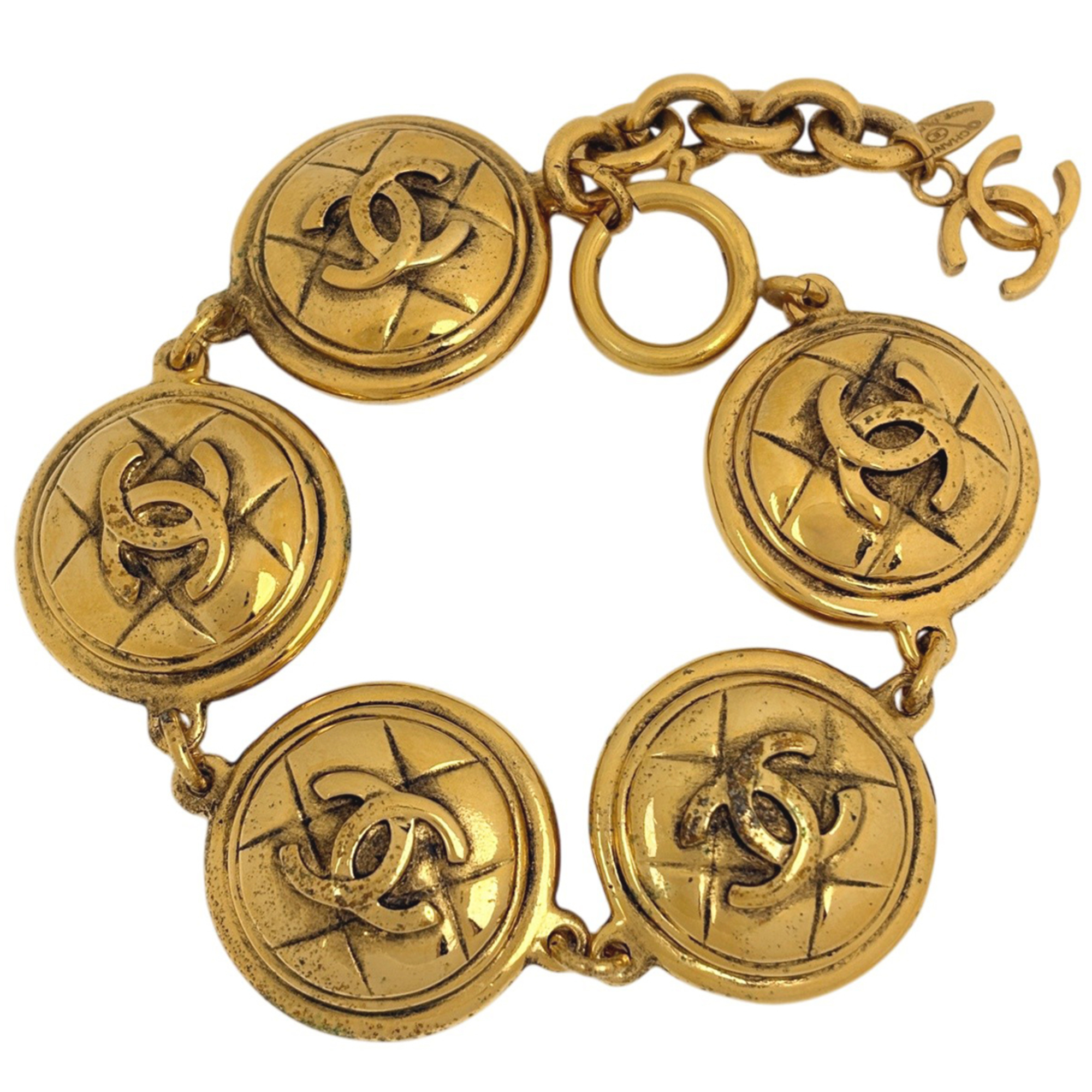 Chanel Coco Mark Matelassé GP gold bracelet RN0002176