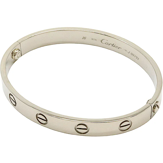 Cartier Love Bracelet Bangle 18KWG 750WG White Gold RN0002182 Cartier Love Bracelet Bangle 18KWG 750WG White Gold RN0002182